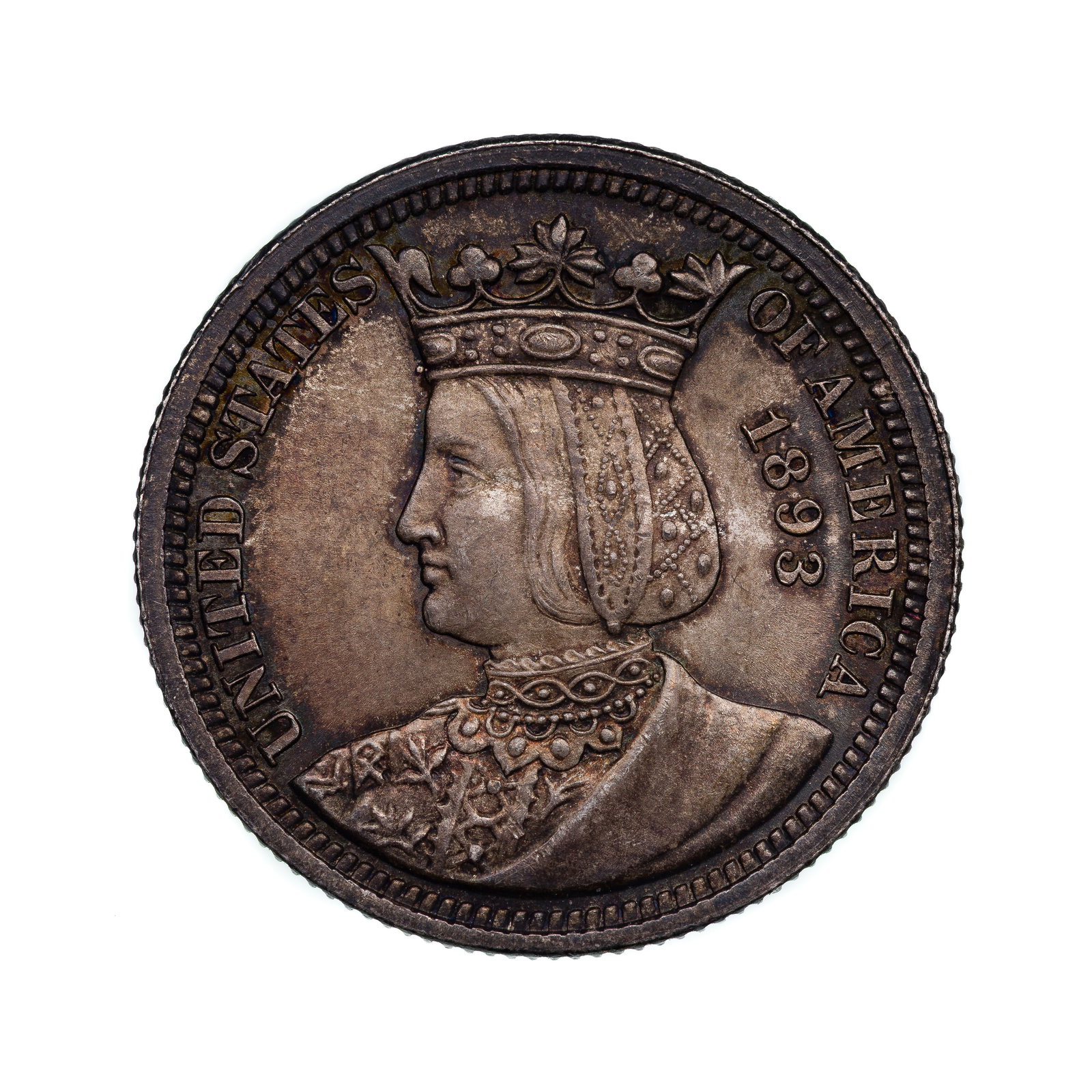 1893 25c Isabella Silver Commemorative: 1893 25c Isabella Silver Commemorative Property from: an Estate, Wilmette, Illinois Category: Commemoratives > Silver Commemorative Estimated Sale Time: 4:26 pm CST Shipping Status: