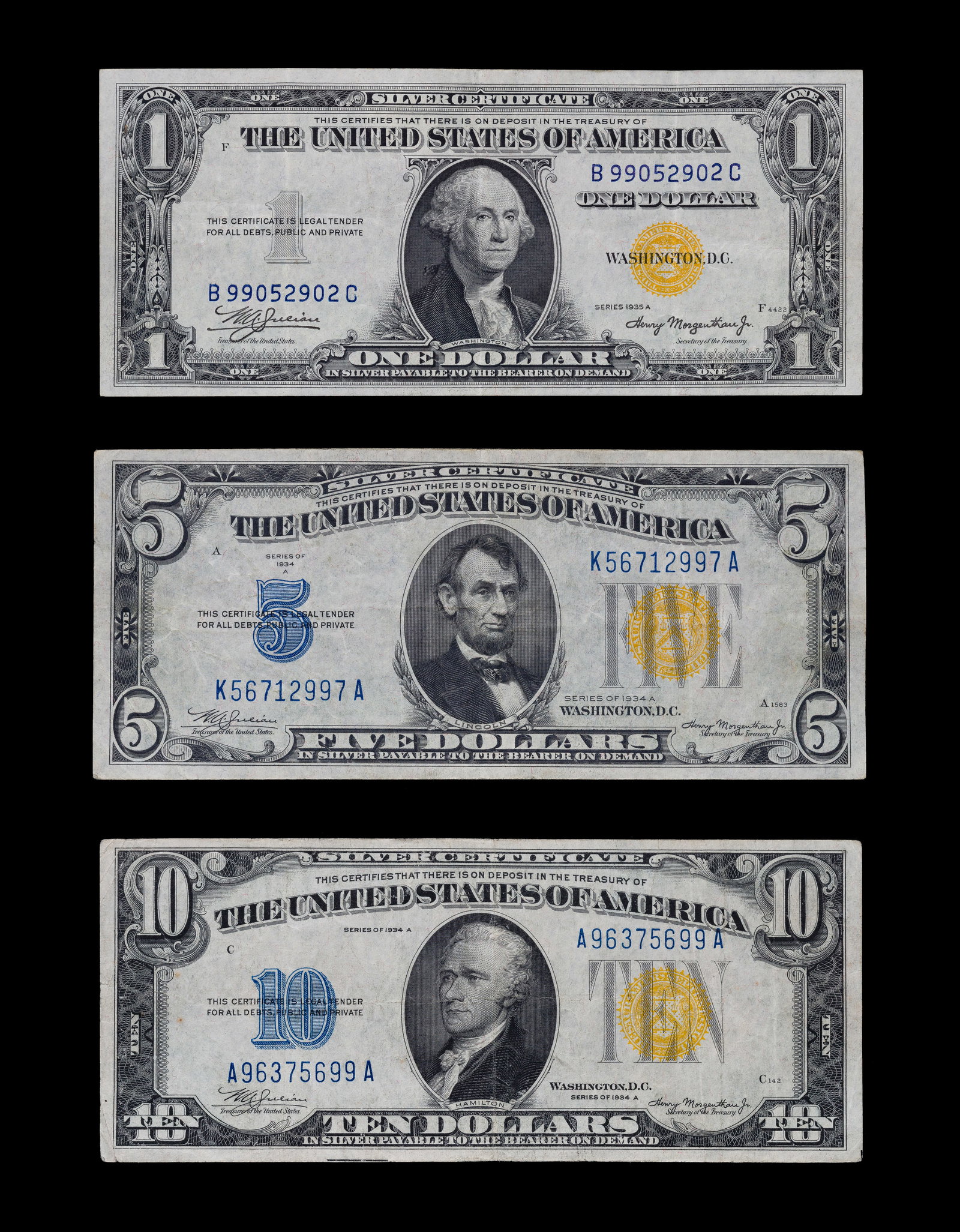 North Africa Silver Certificate Currency Assortment (1 of 1)