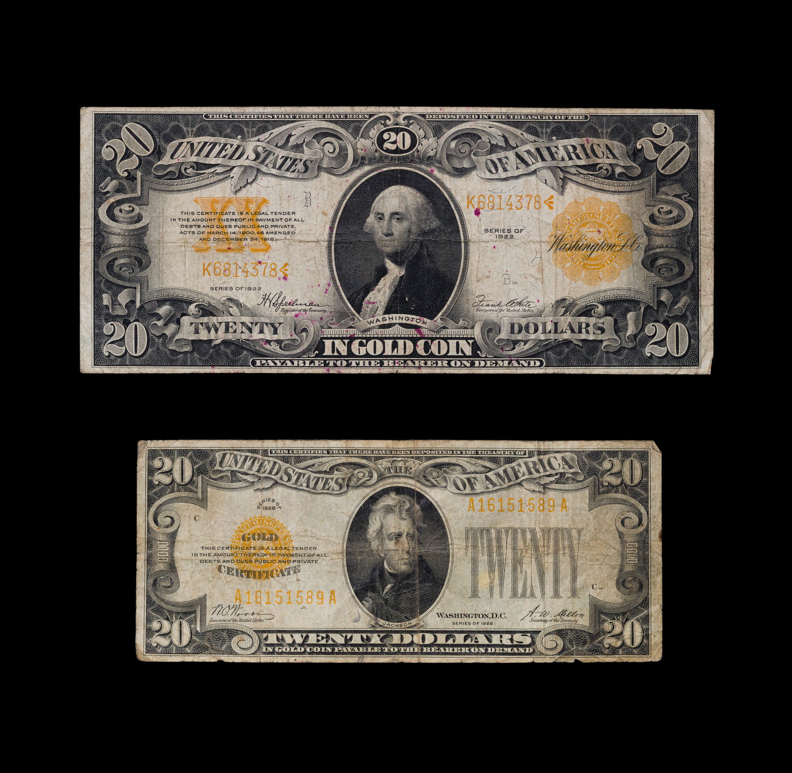 $20 Gold Certificates (1 of 2)