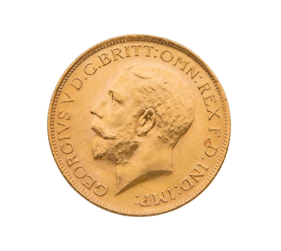 England: 1927 Sovereign Gold: England: 1927 Sovereign Gold Ex-jewelry, 8.0 grams total weight Property from: a Private Collector, Peoria, Illinois Category: World Coins & Currency > World Coins Estimated Sale Time: