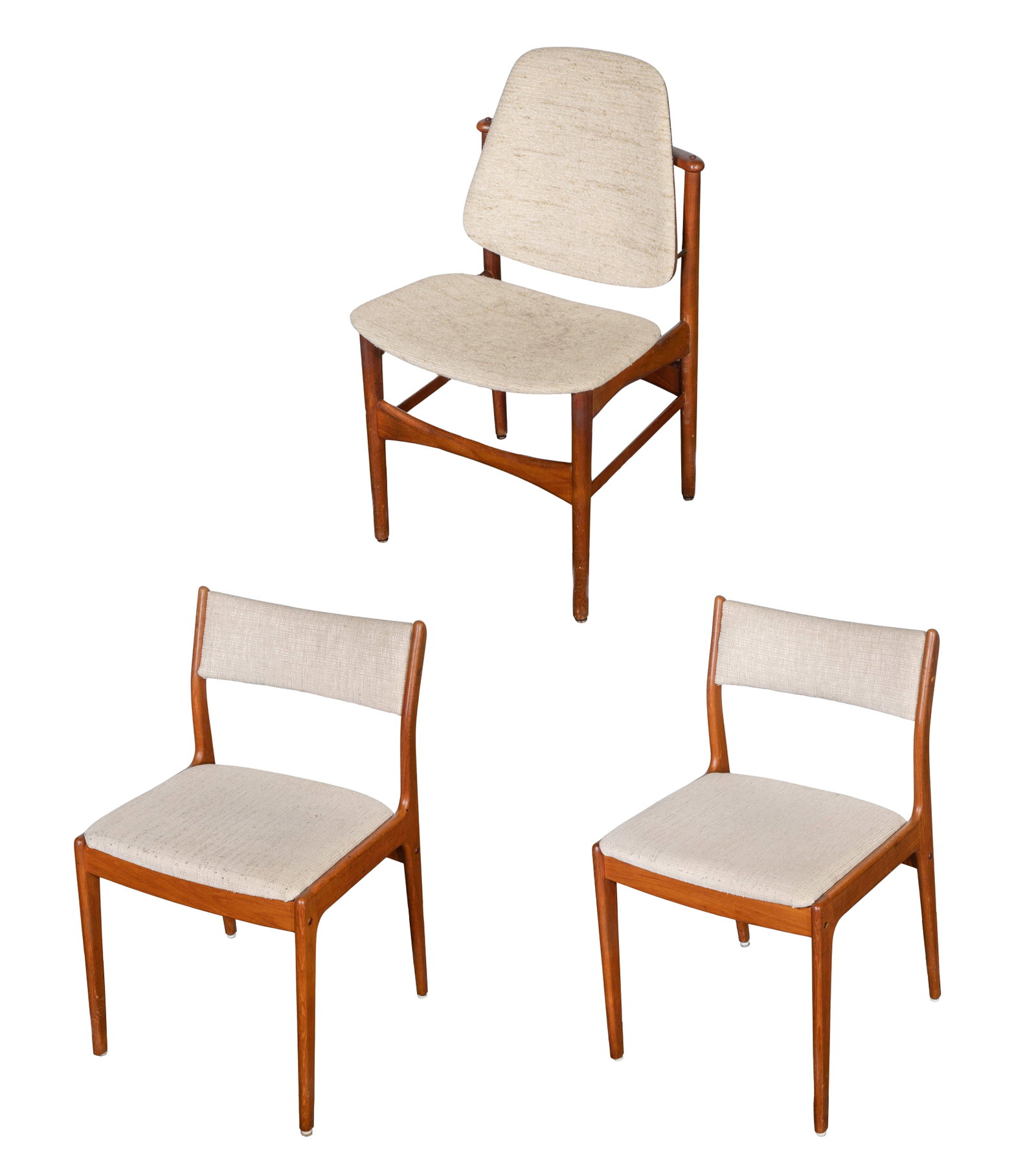 Hovmand-Olsen Upholstered Teak Chair (1 of 2)