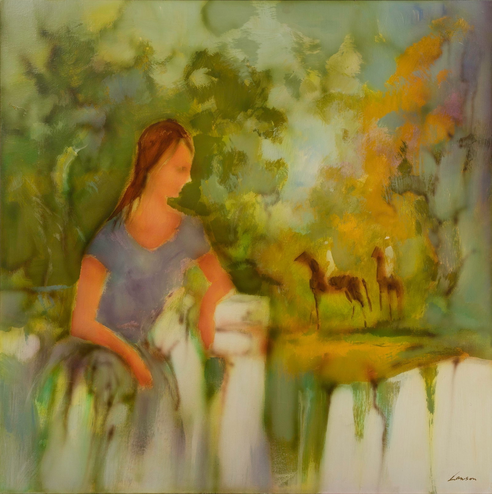 Robert Lawson (20th Century) Acrylic on Canvas (1 of 3)