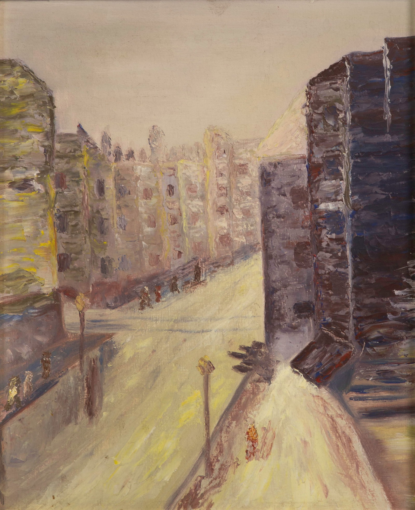 Michael Cuciello (American, 20th Century) 'Out the Window' Oil on Board (1 of 3)