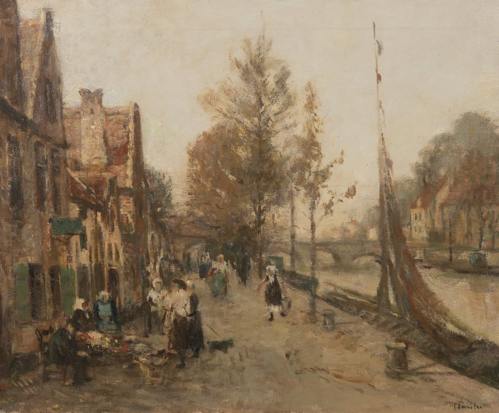 Unknown Artist (Continental School, 20th Century) Oil on Canvas (1 of 2)
