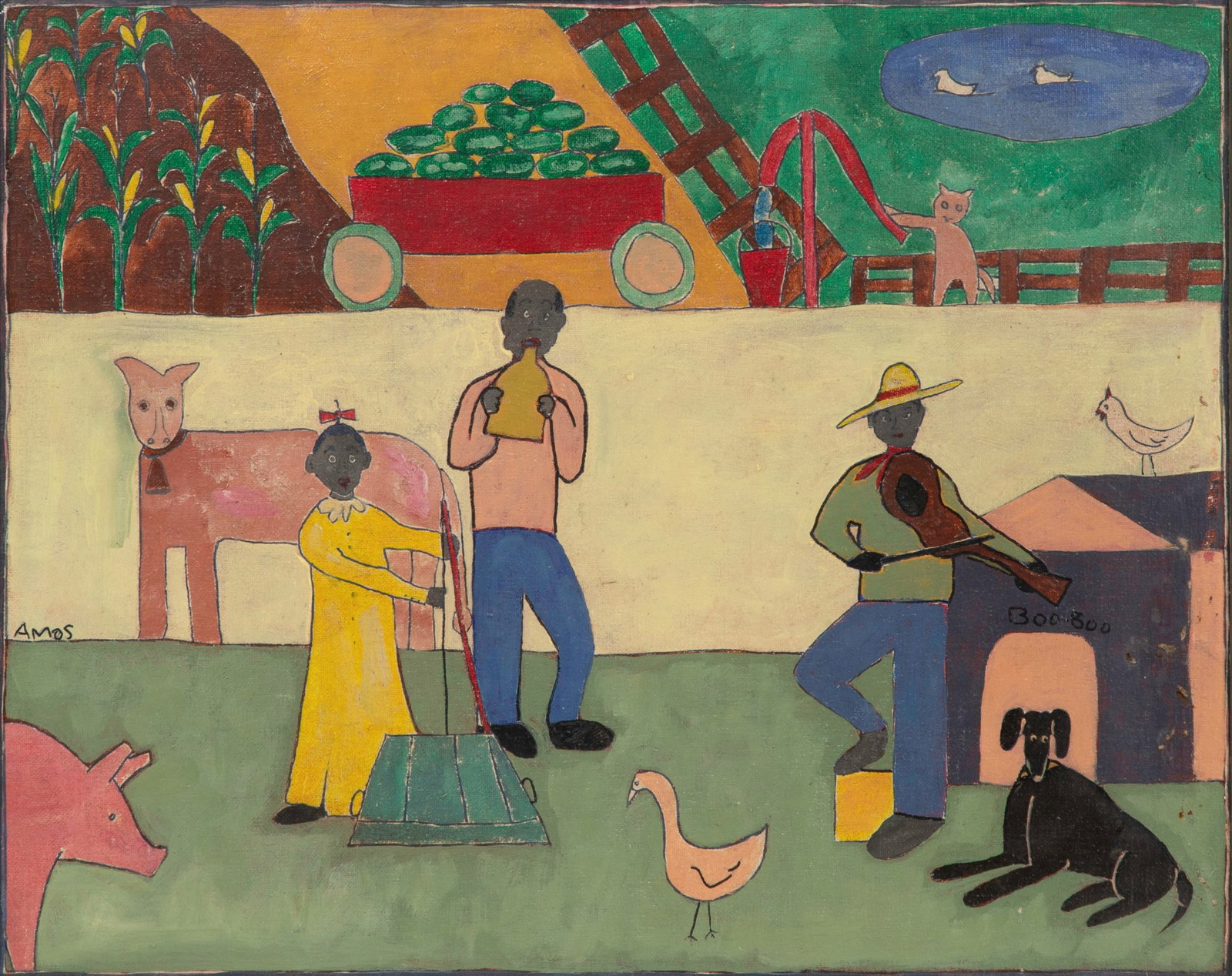 Amos Gentry (American, 20th Century) Oil on Canvas Board (1 of 3)