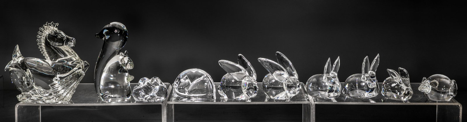 Steuben Crystal Animal Figurine Assortment (1 of 3)