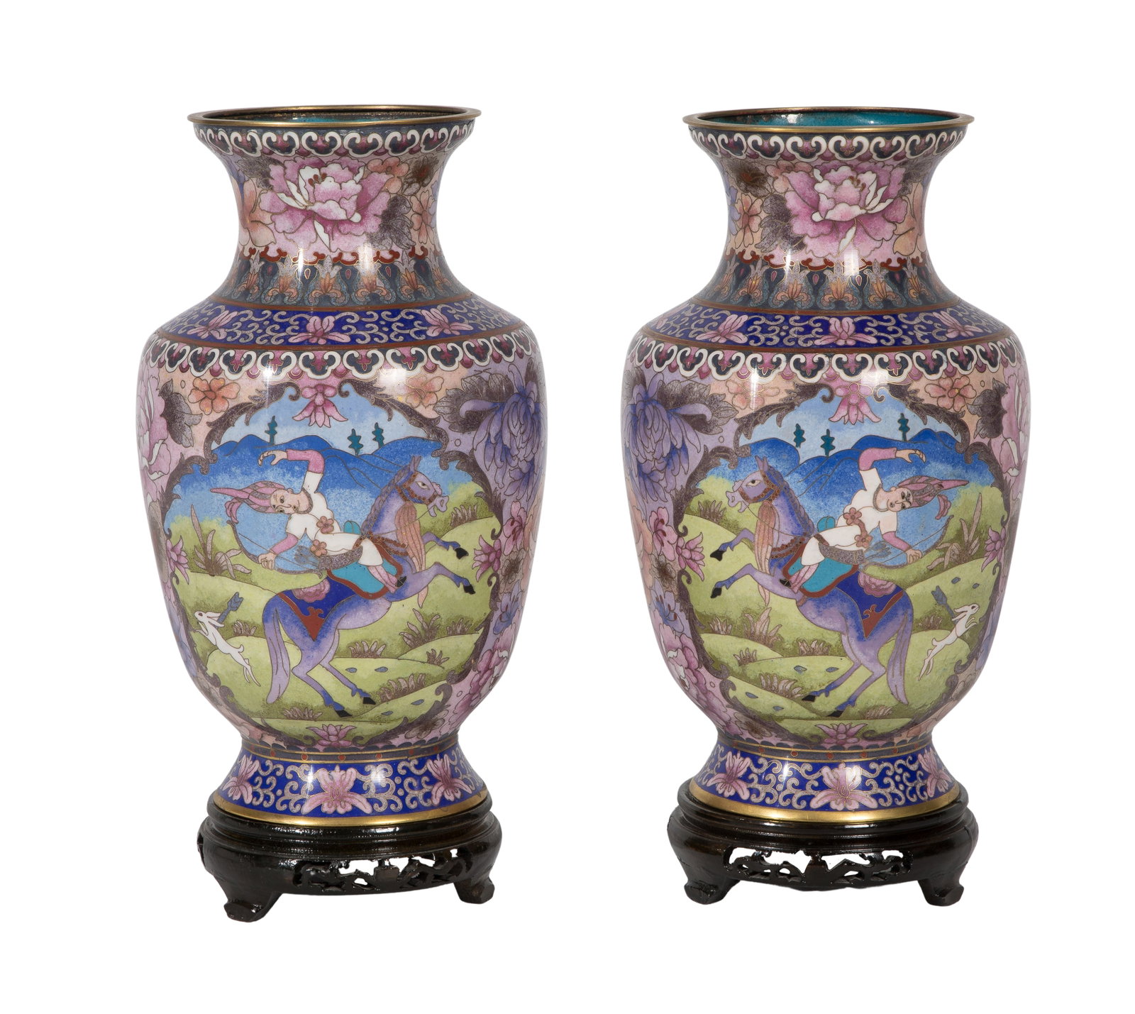 Chinese Cloisonne Vases (1 of 3)