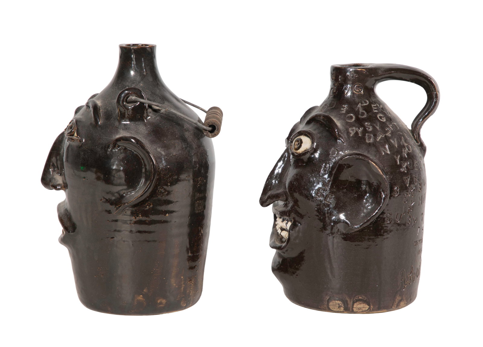 Robert Jackson Ugly Face Pottery Jugs - 2