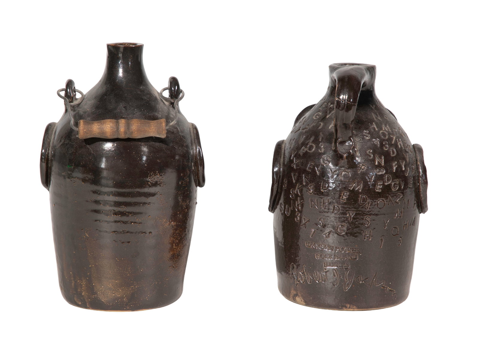 Robert Jackson Ugly Face Pottery Jugs - 3