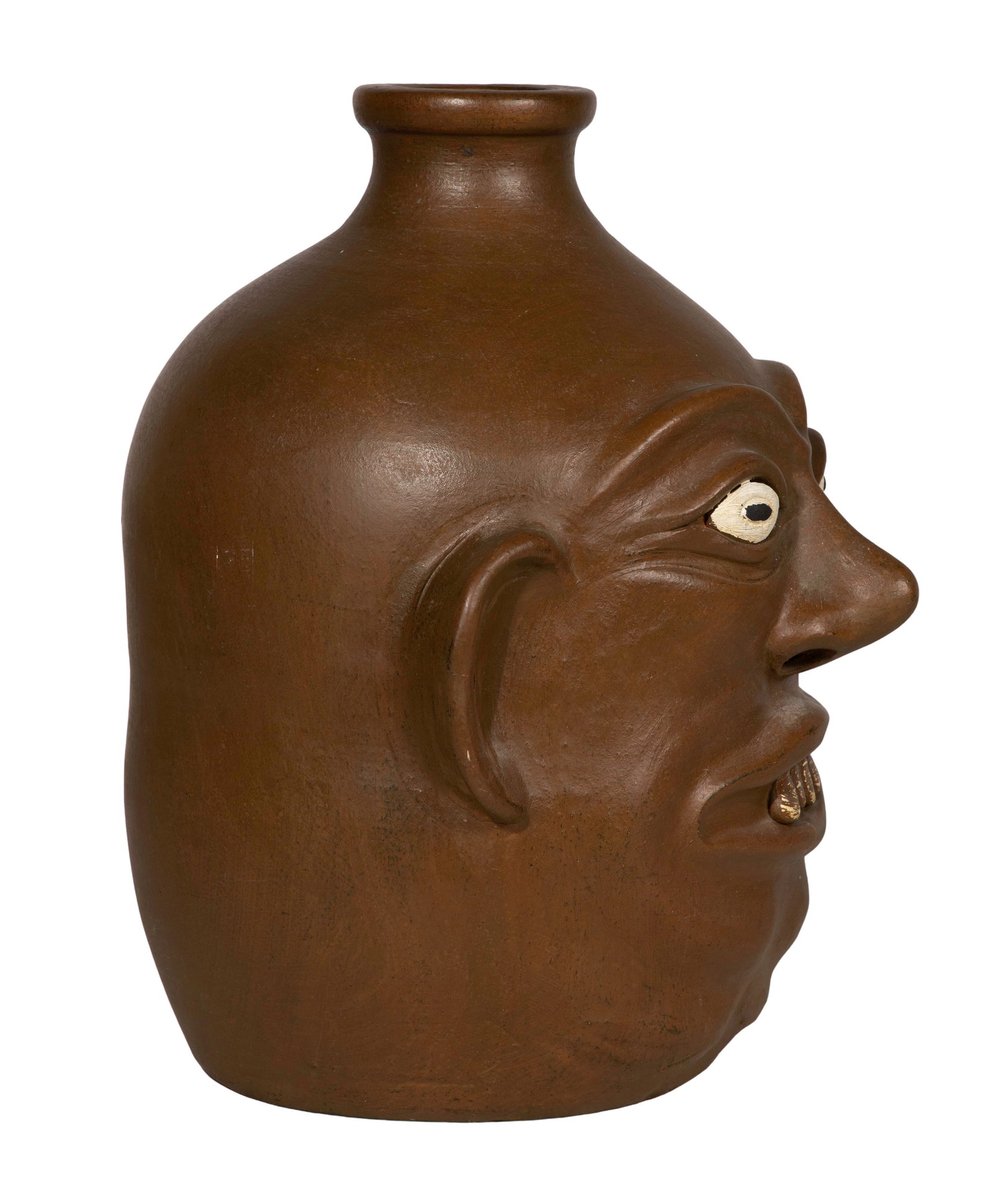Ugly Face Pottery Jug - 4