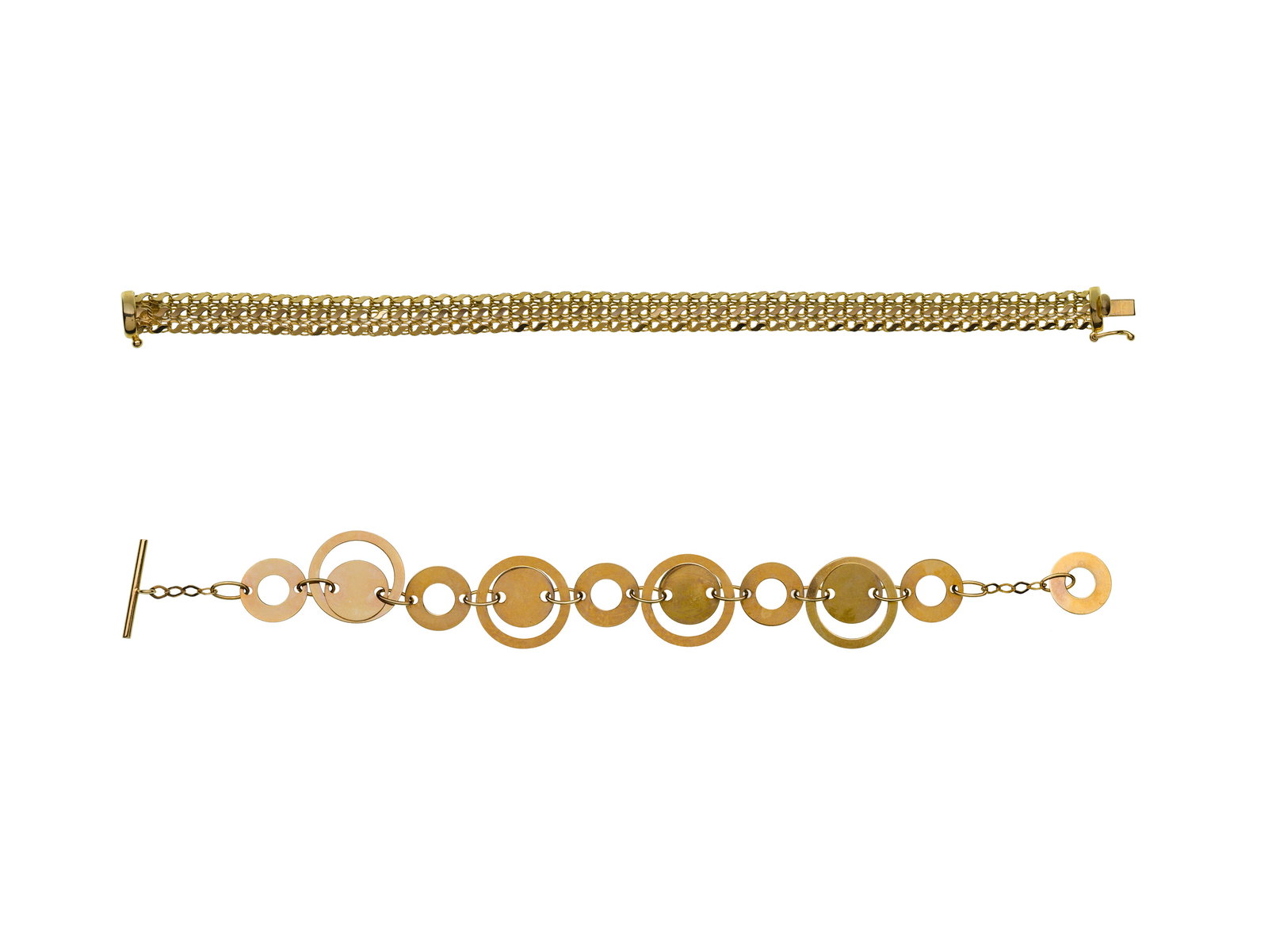 14k Yellow Gold Bracelets - 2