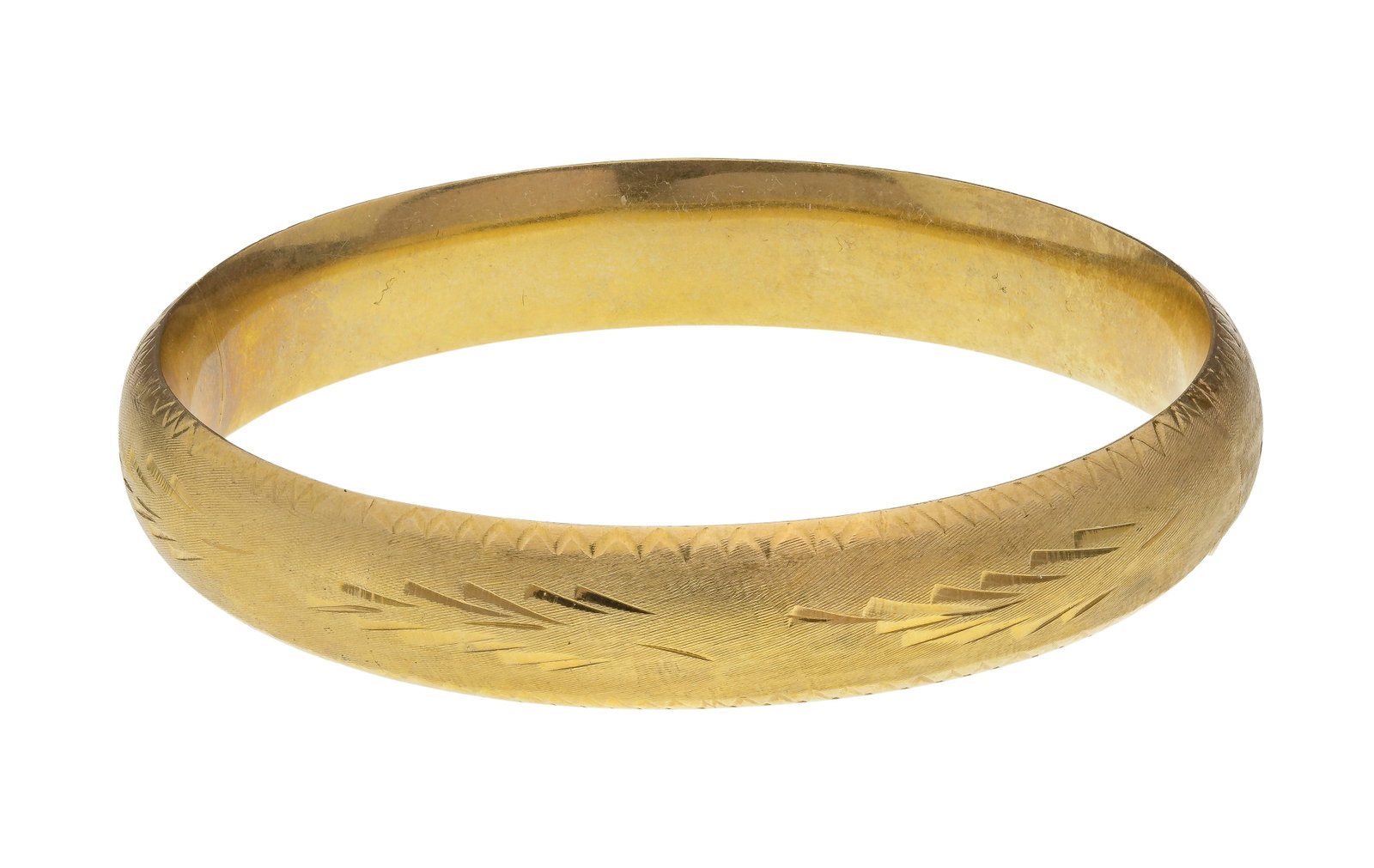 14k Yellow Gold Hinged Bangle Bracelet (1 of 2)