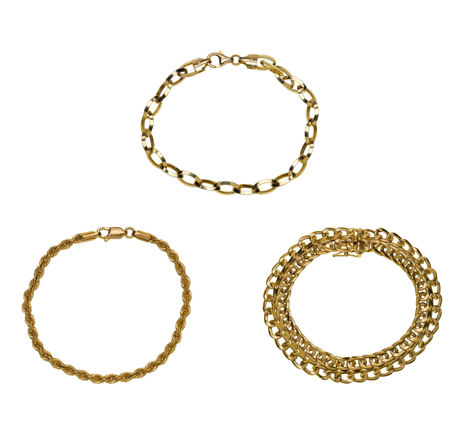 14k Yellow Gold Bracelet Assortment (1 of 1)