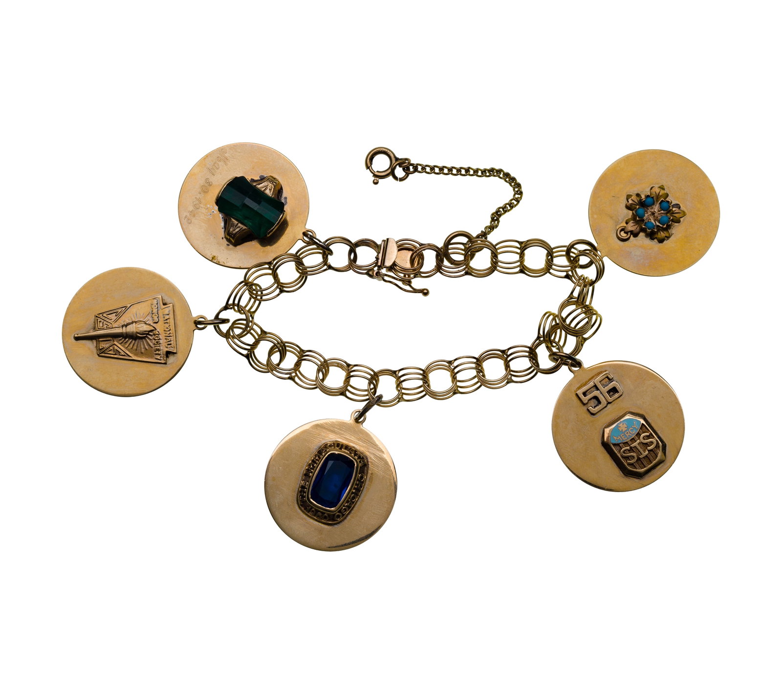 14k Yellow Gold Charm Bracelet (1 of 2)