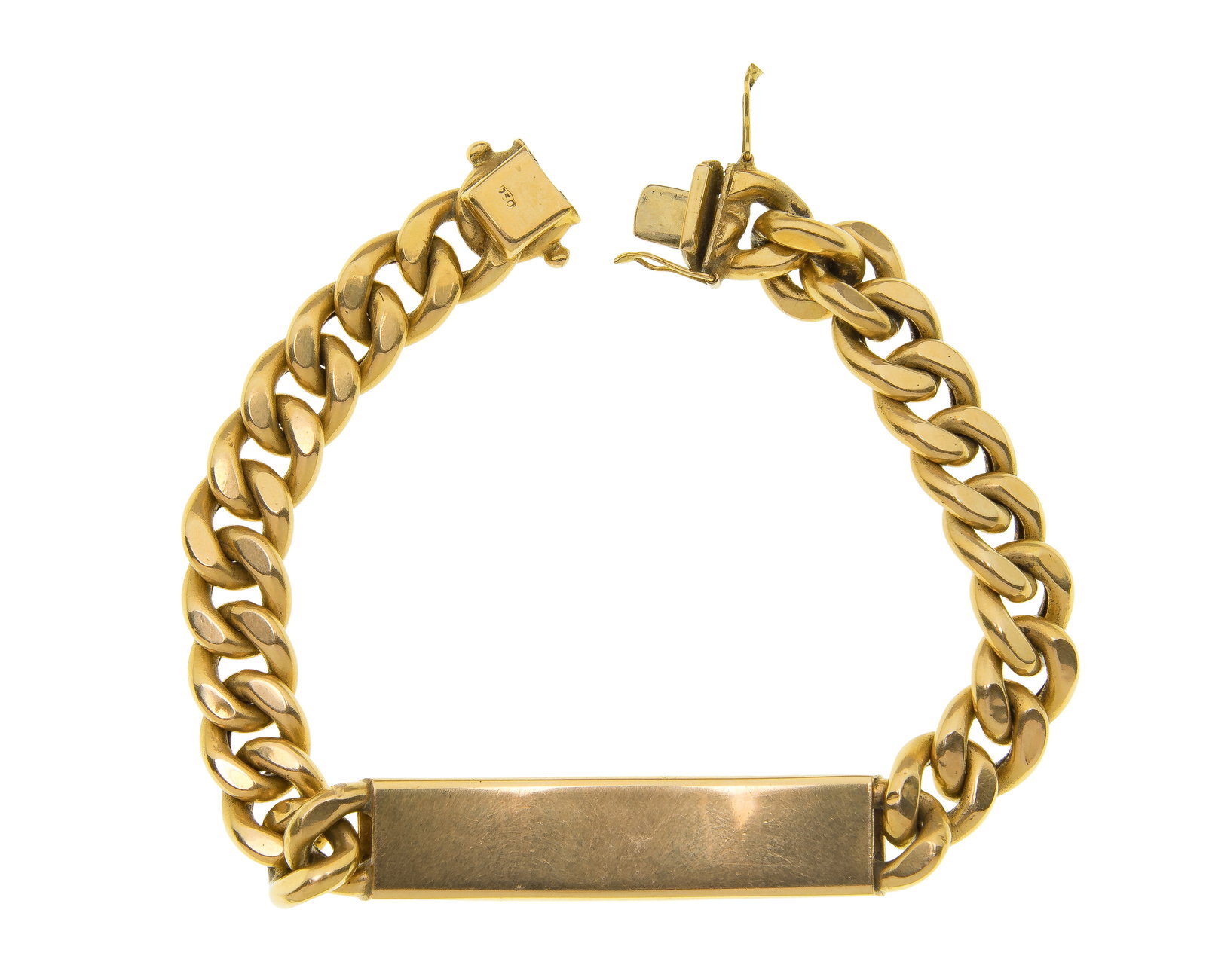 18k Yellow Gold Identification Bracelet - 2