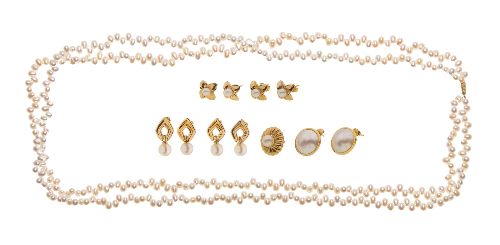 14k Yellow Gold and Pearl Jewelry Assortment (1 of 1)