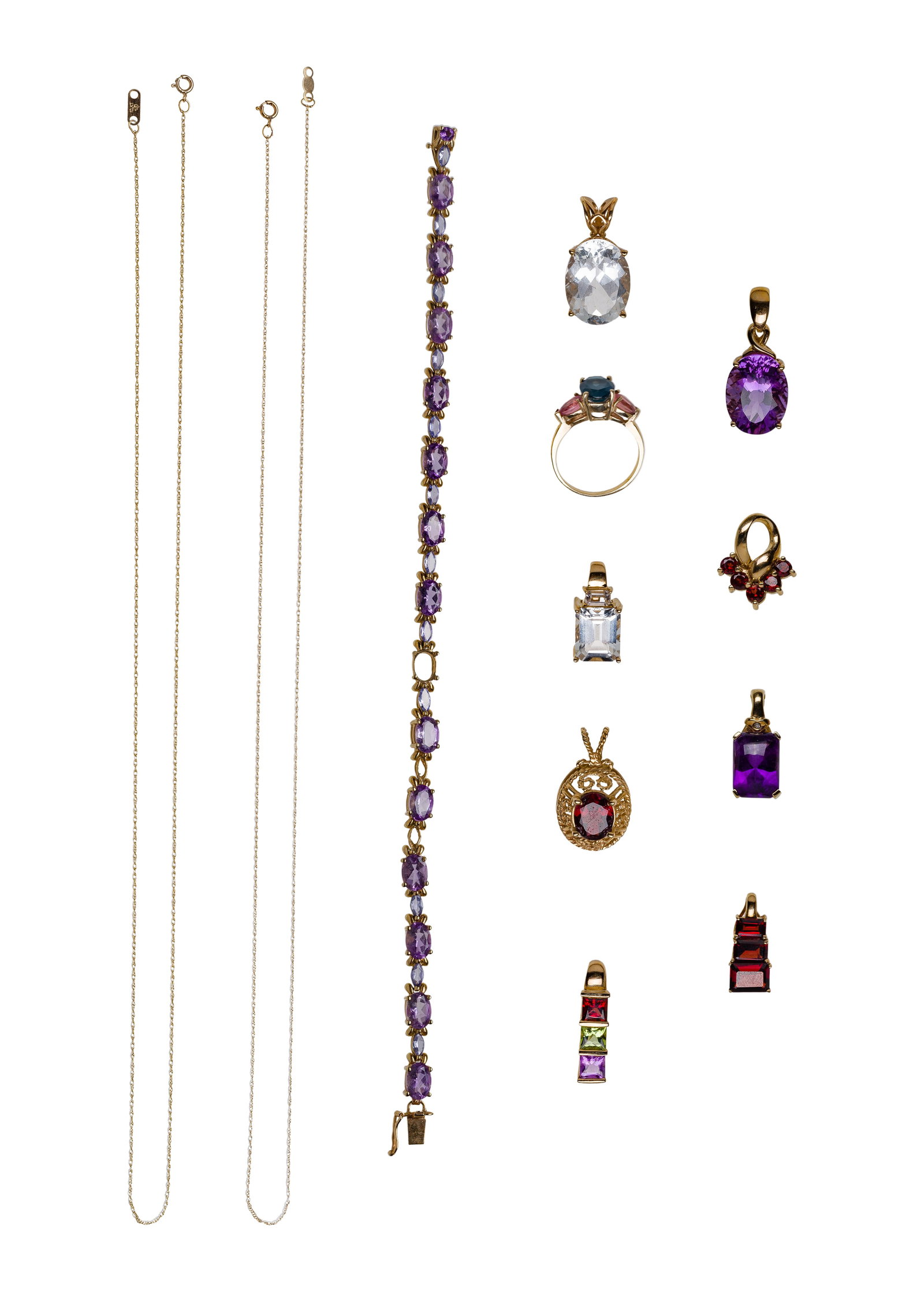 10k Yellow Gold and Gemstone Jewelry Assortment (1 of 1)