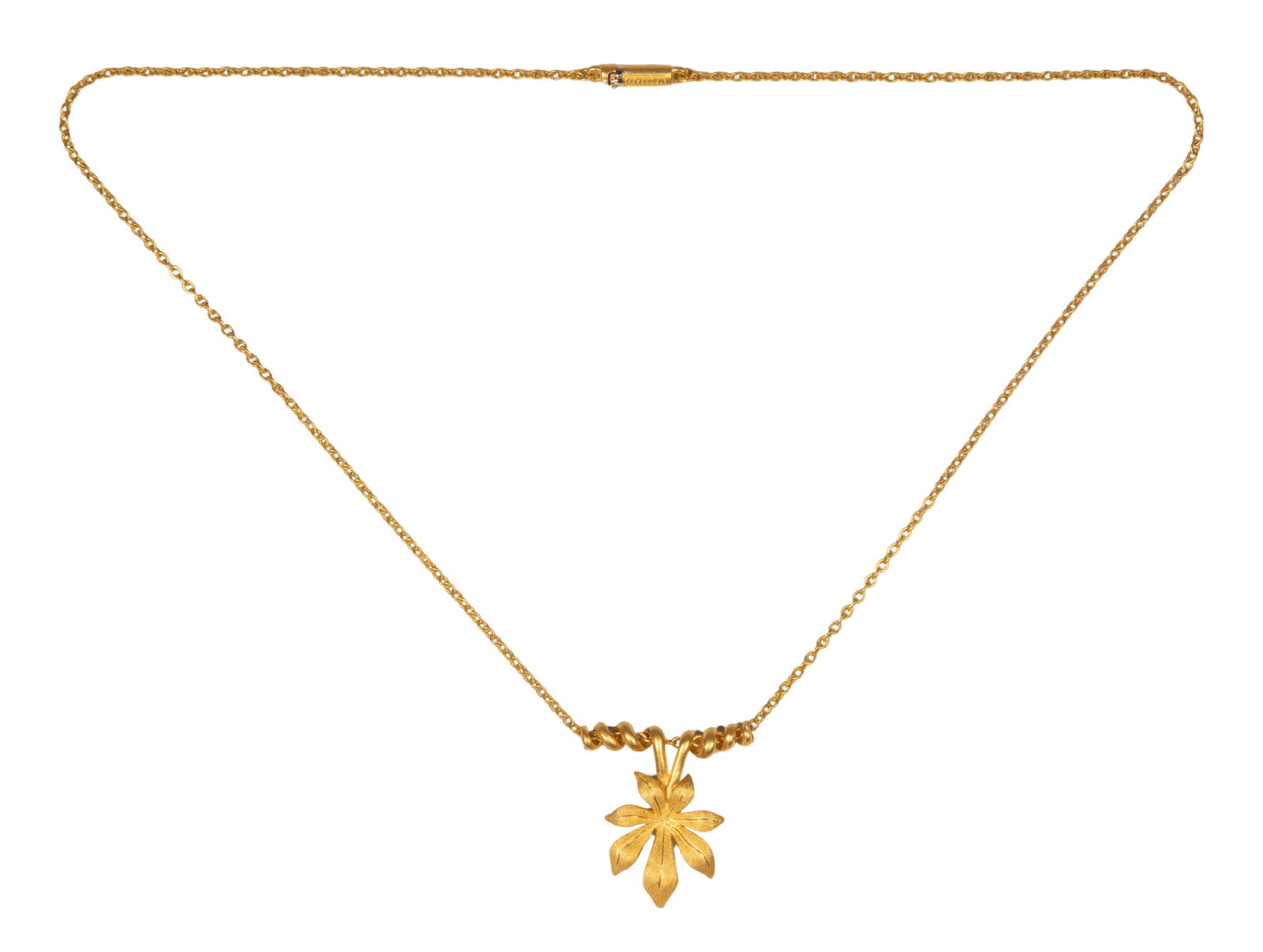 Prima 24k Yellow Gold Necklace and Pendant (1 of 1)