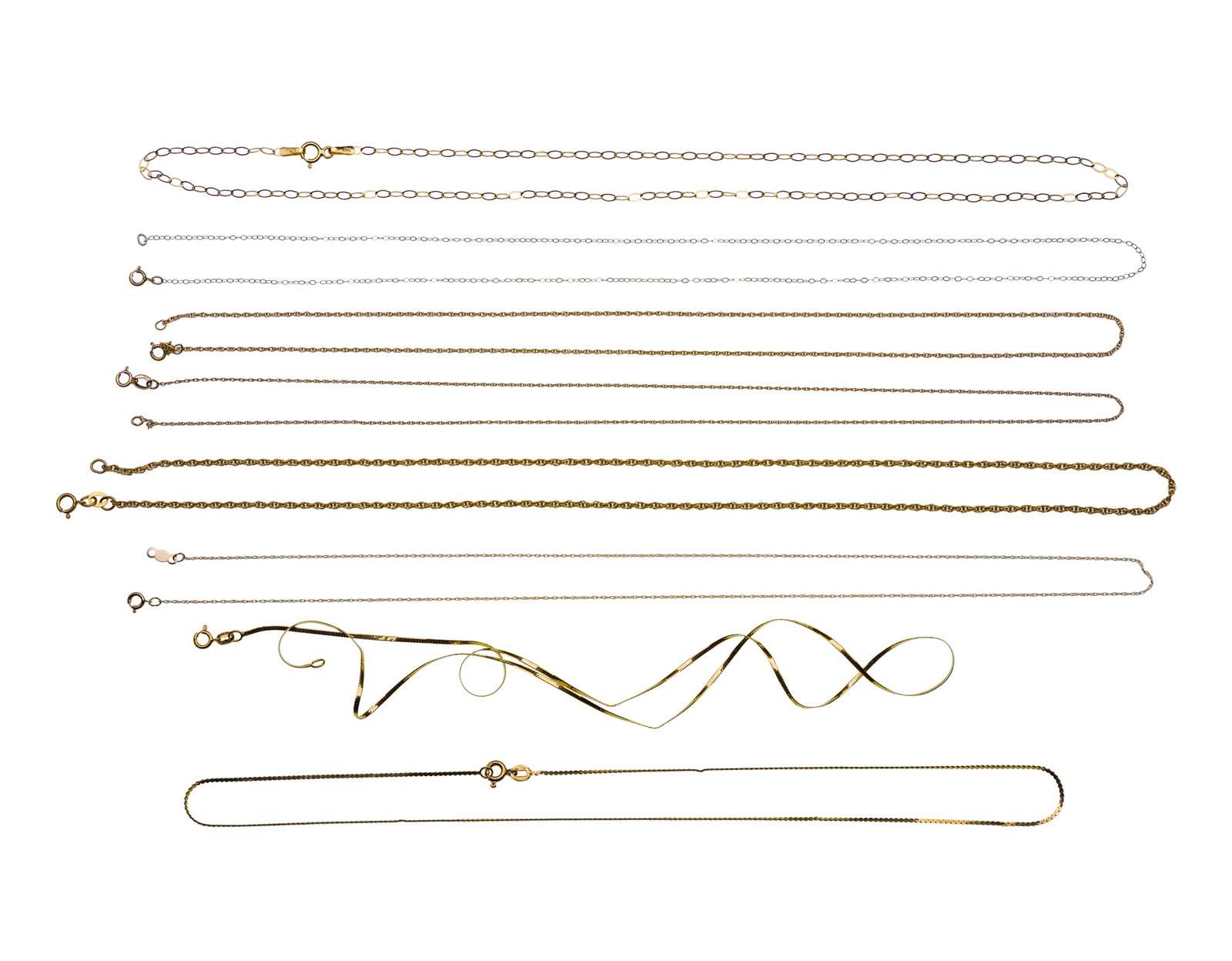 14k Yellow Gold Necklace Assortment (1 of 1)