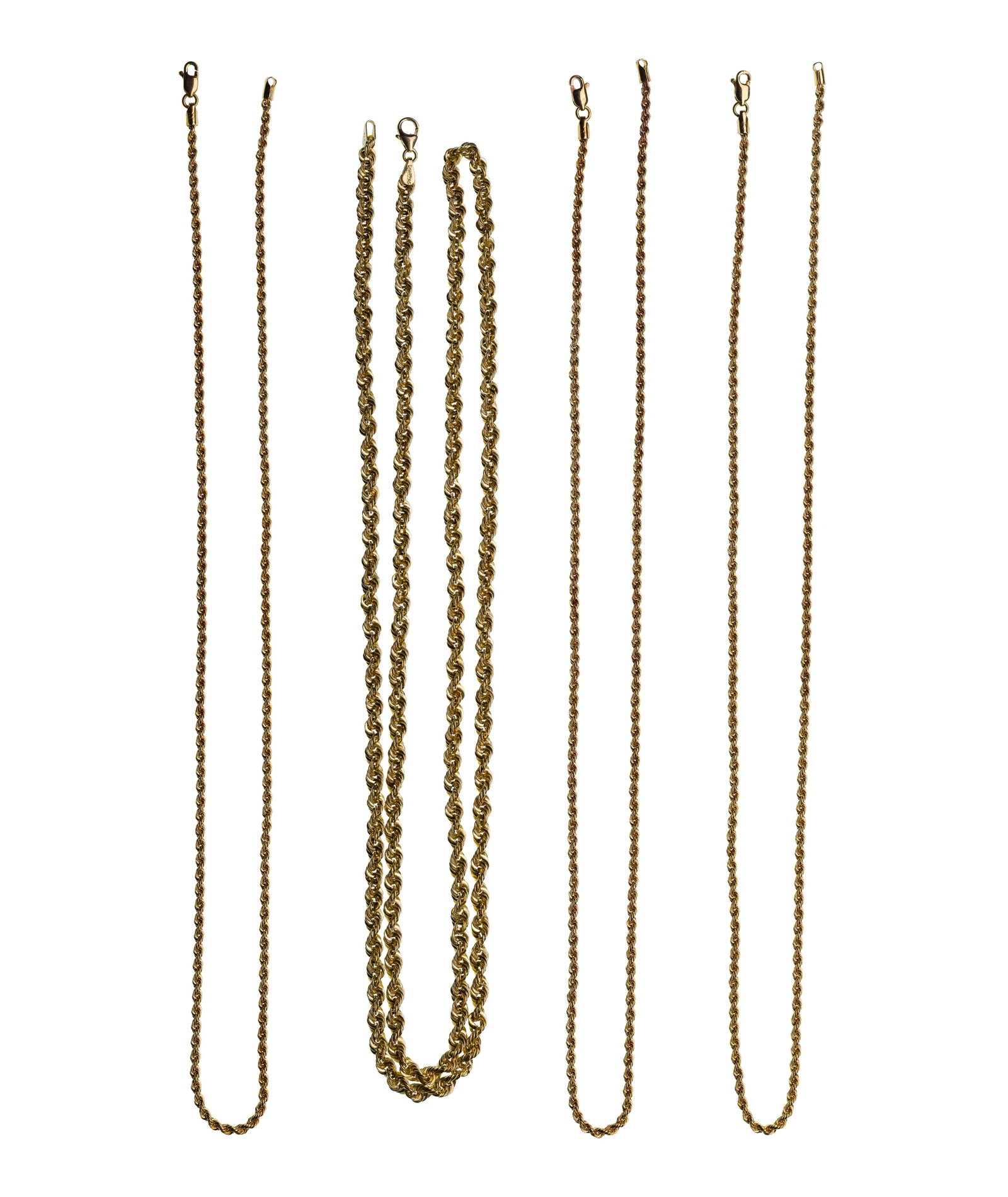 14k Yellow Gold Twisted Rope Necklace Assortment (1 of 1)