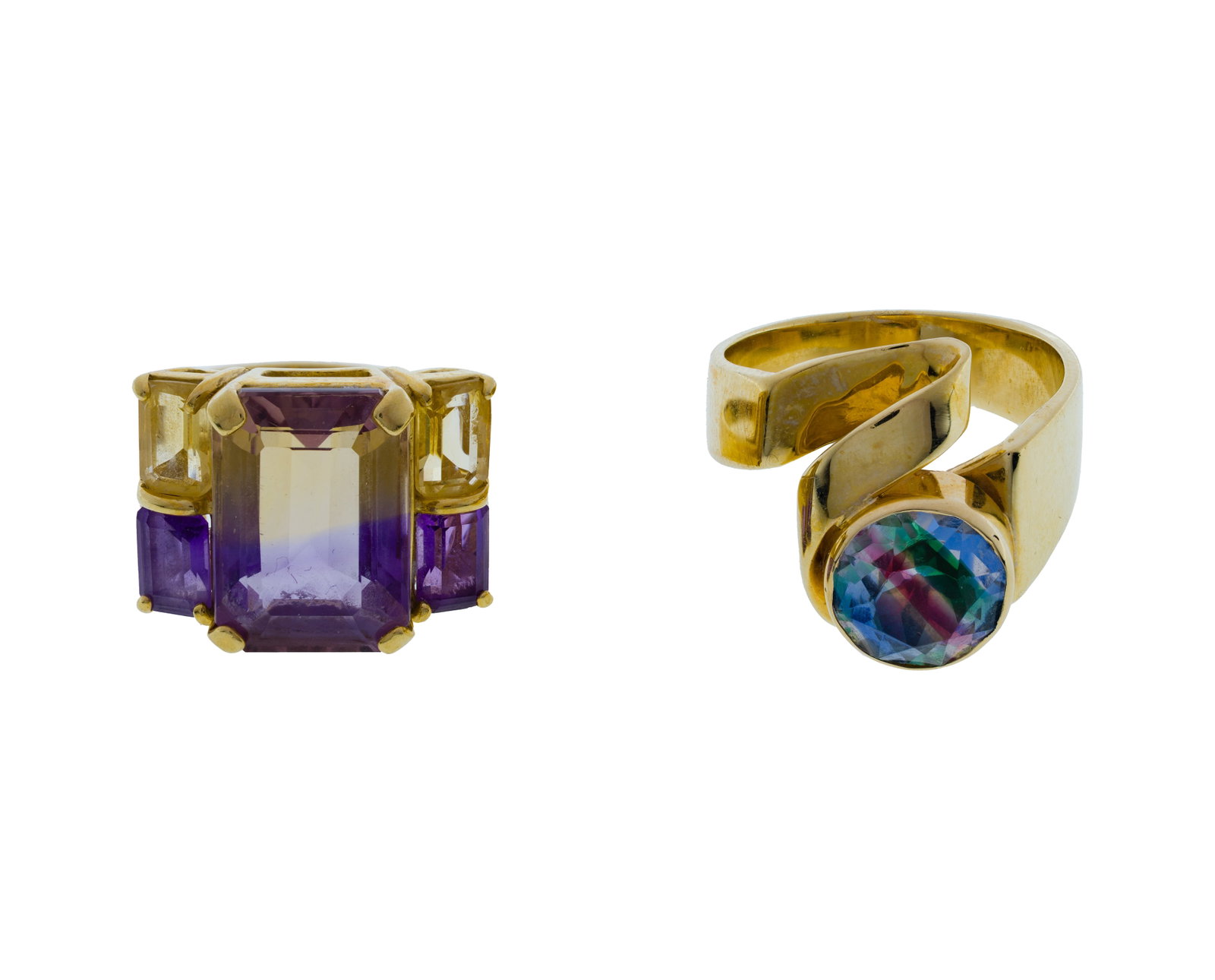 14k Yellow Gold and Gemstone Rings (1 of 2)
