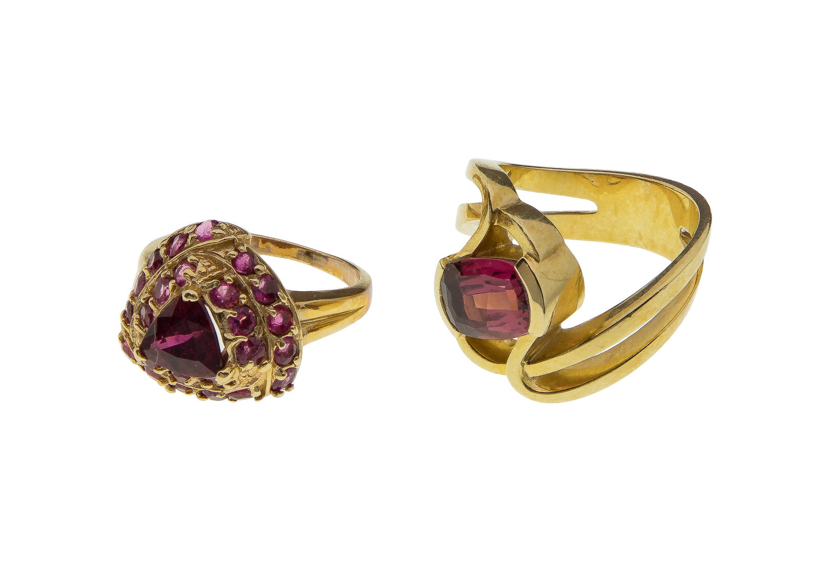 14k Yellow Gold and Amethyst Rings (1 of 2)
