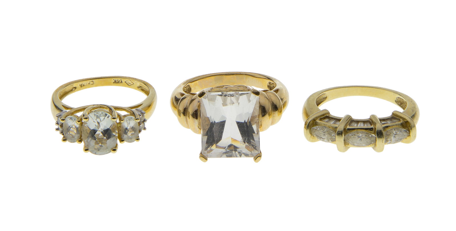 14k Yellow Gold and Gemstone Ring Assortment (1 of 2)