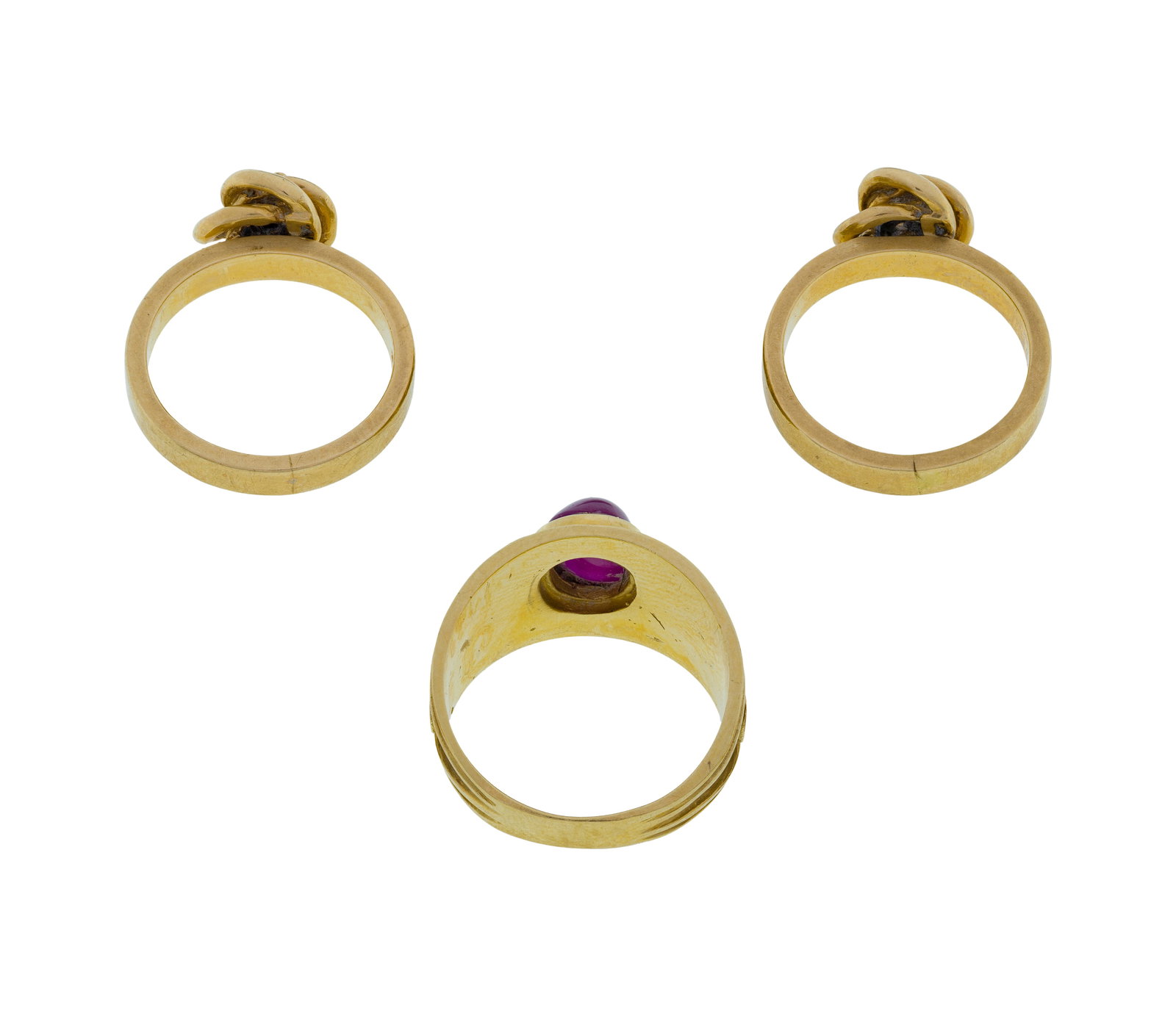 14k Yellow Gold and Ruby Ring Assortment - 2
