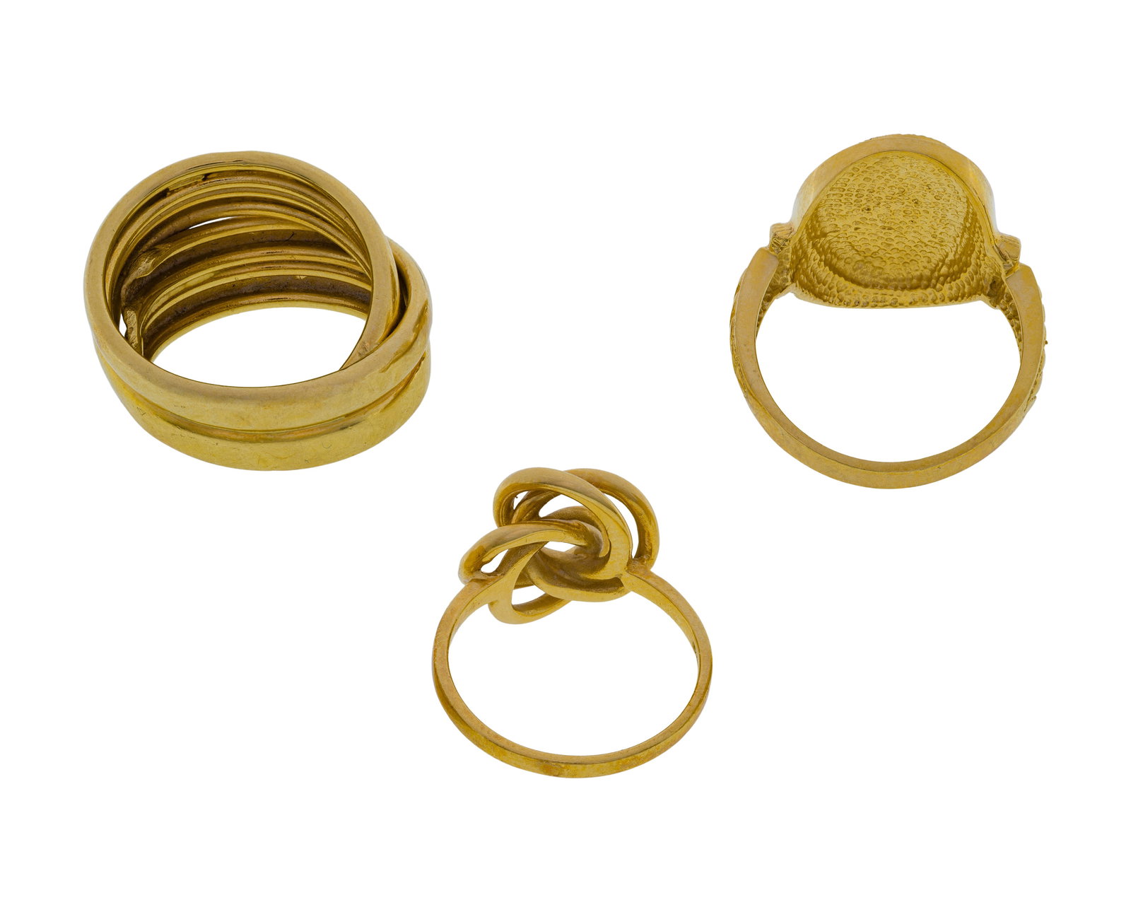 18k Yellow Gold Ring Assortment - 2