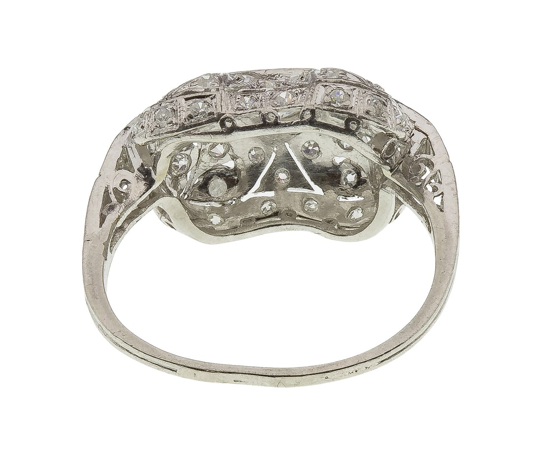 Platinum and Diamond Ring - 2