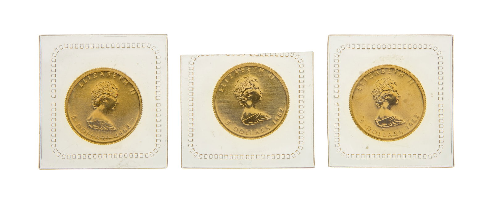 Canada: 1982 $5 Maple Leaf Gold Coins (1 of 2)