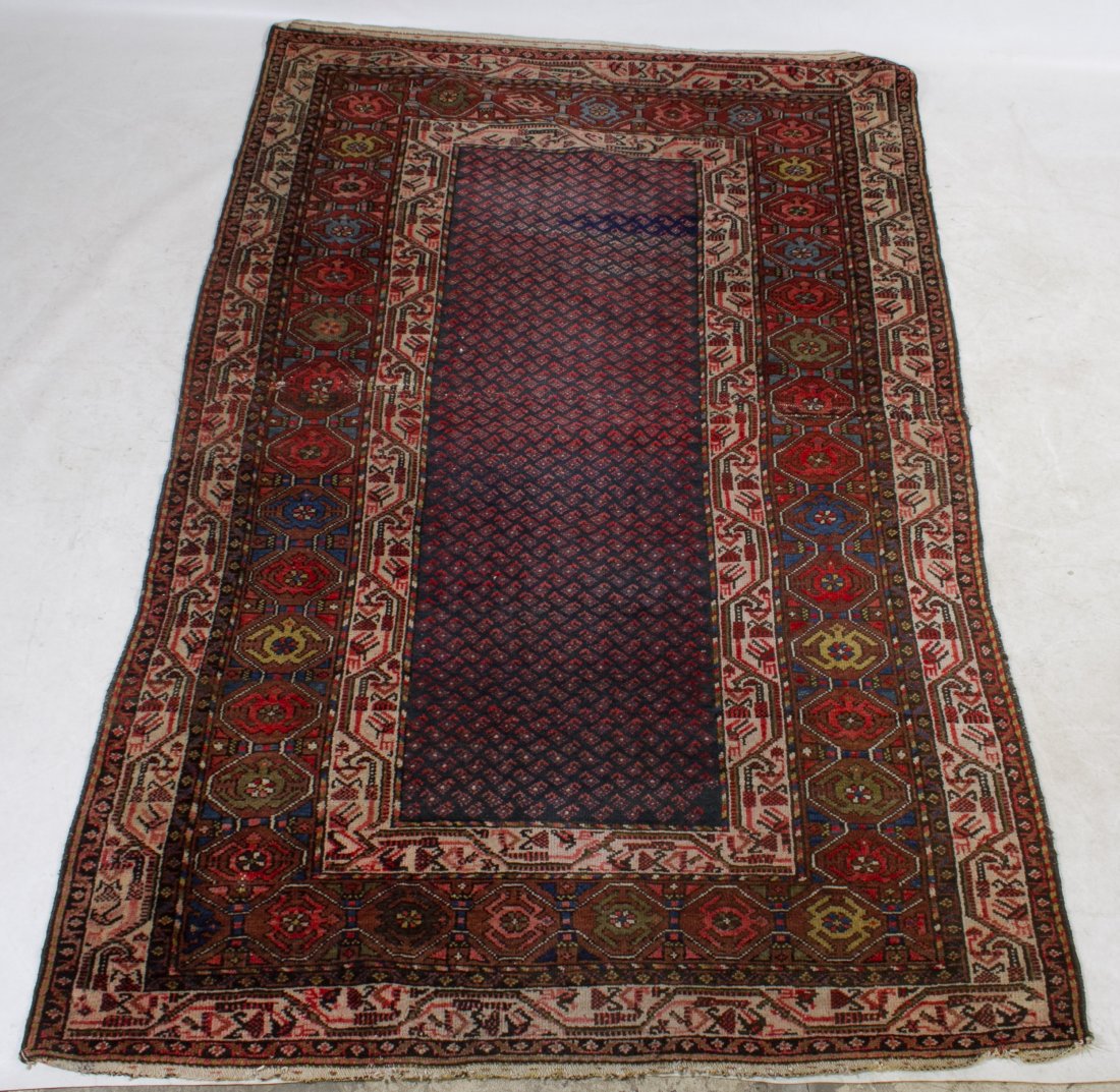Persian Rug: Persian Rug Abstract designs on the rug Length: 78.50 inches, Width: 49.00 inches Category: Rugs and Textiles > Chinese Rugs Shipping Status: 3rd Party Shipping; the shipping cost may be high; please 
