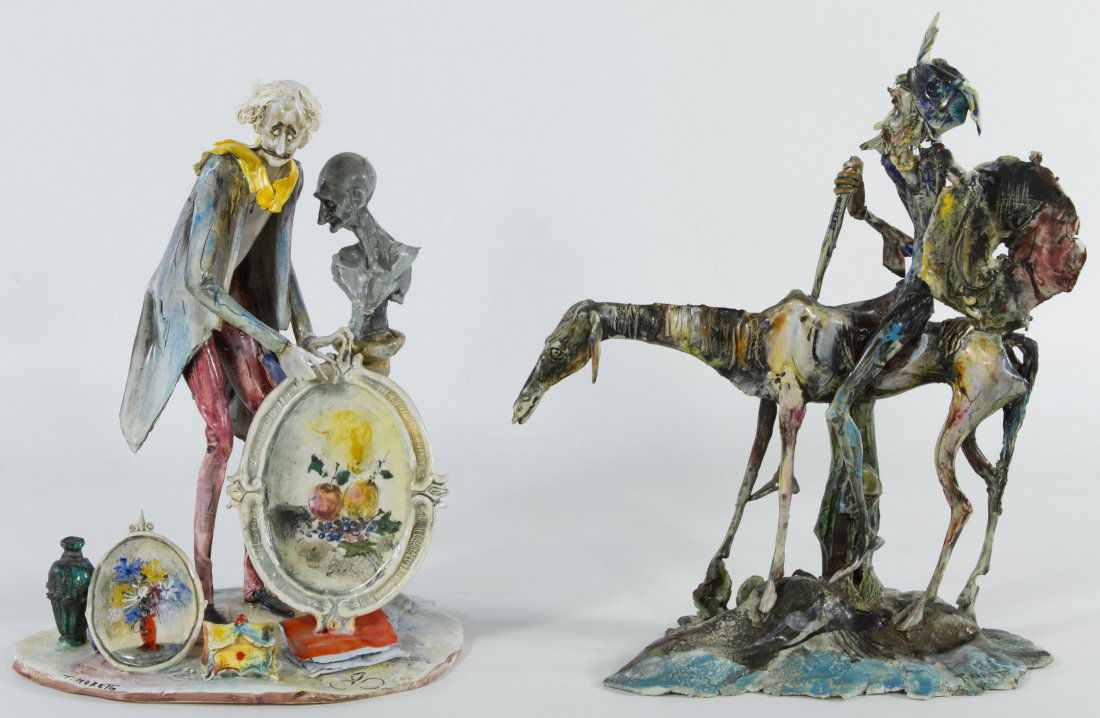 T. Moretto (italian, B.1929) 'lo Scricciolo' Ceramic