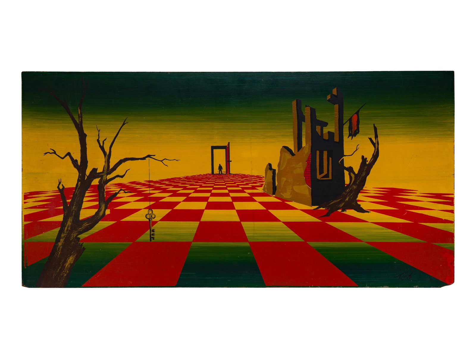 Unknown Artist (20th Century) Acrylic on Board (1 of 3)