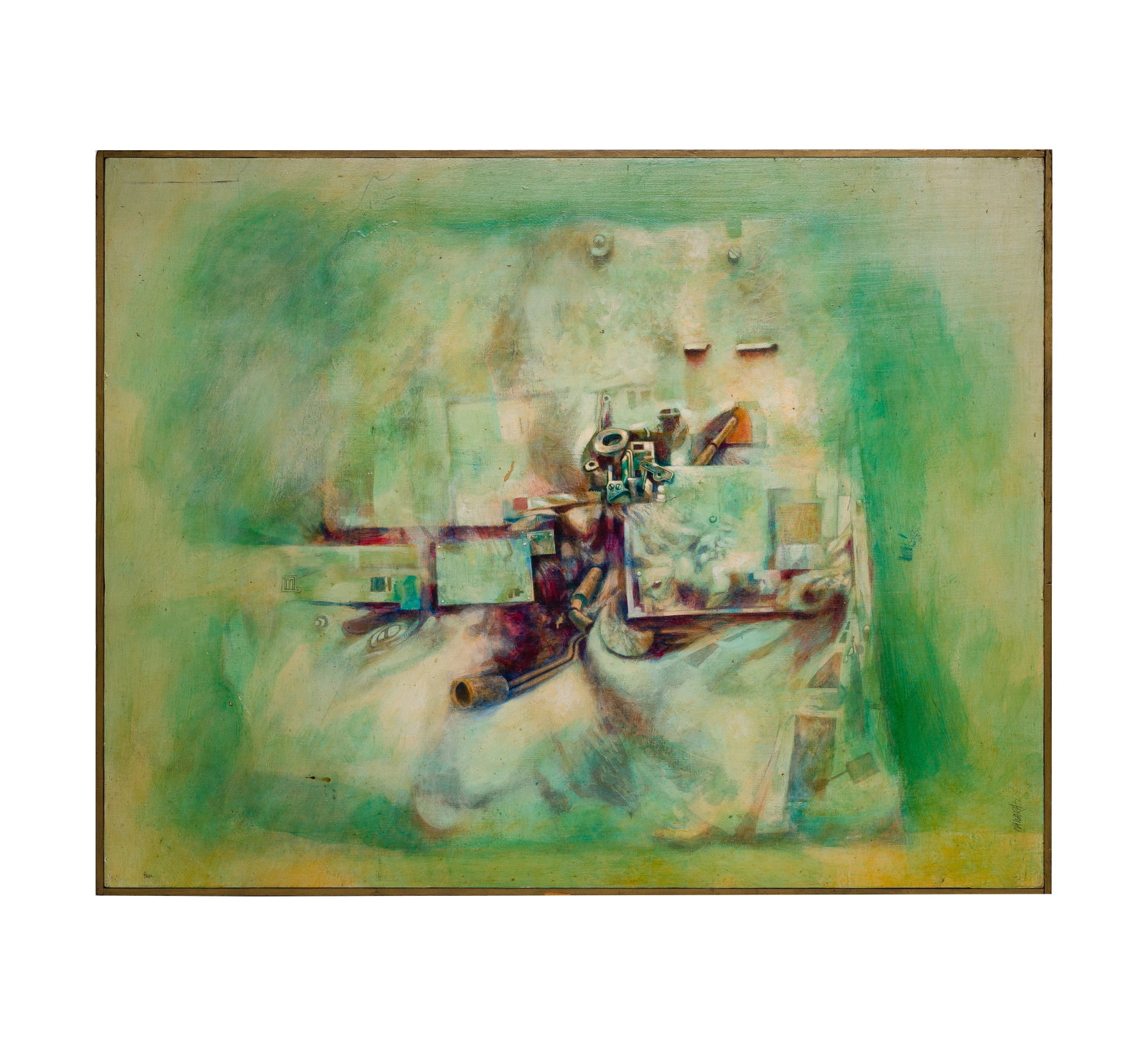 James Nawara (American, 1945-1926) Oil on Hard Board (1 of 2)