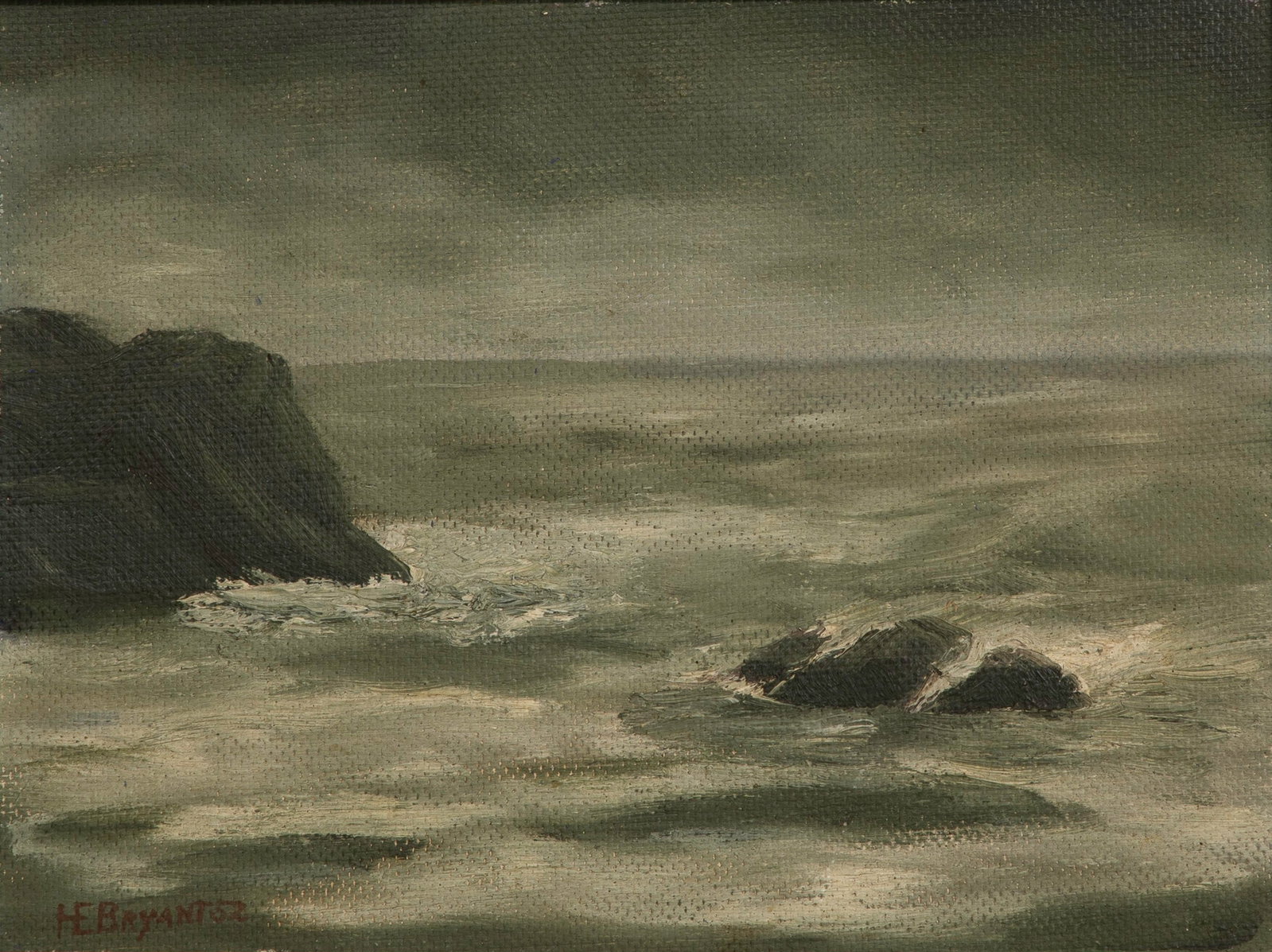 Herb Bryant (American, 20th Century) Oil on Panel (1 of 3)