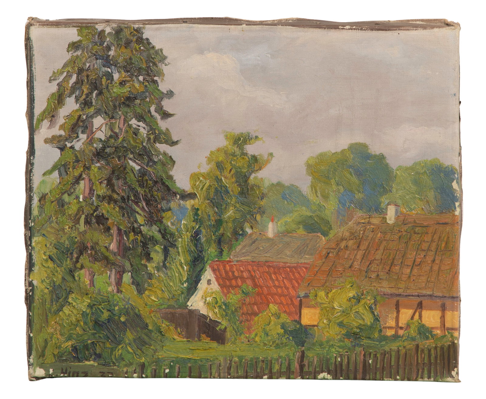 Hinz (20th Century) Oil on Canvas (1 of 3)