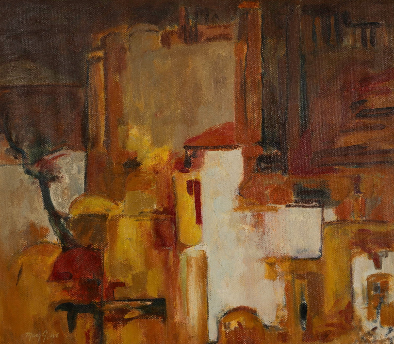 Mary Gehr (American, 1910-1997) Oil on Canvas Board (1 of 3)