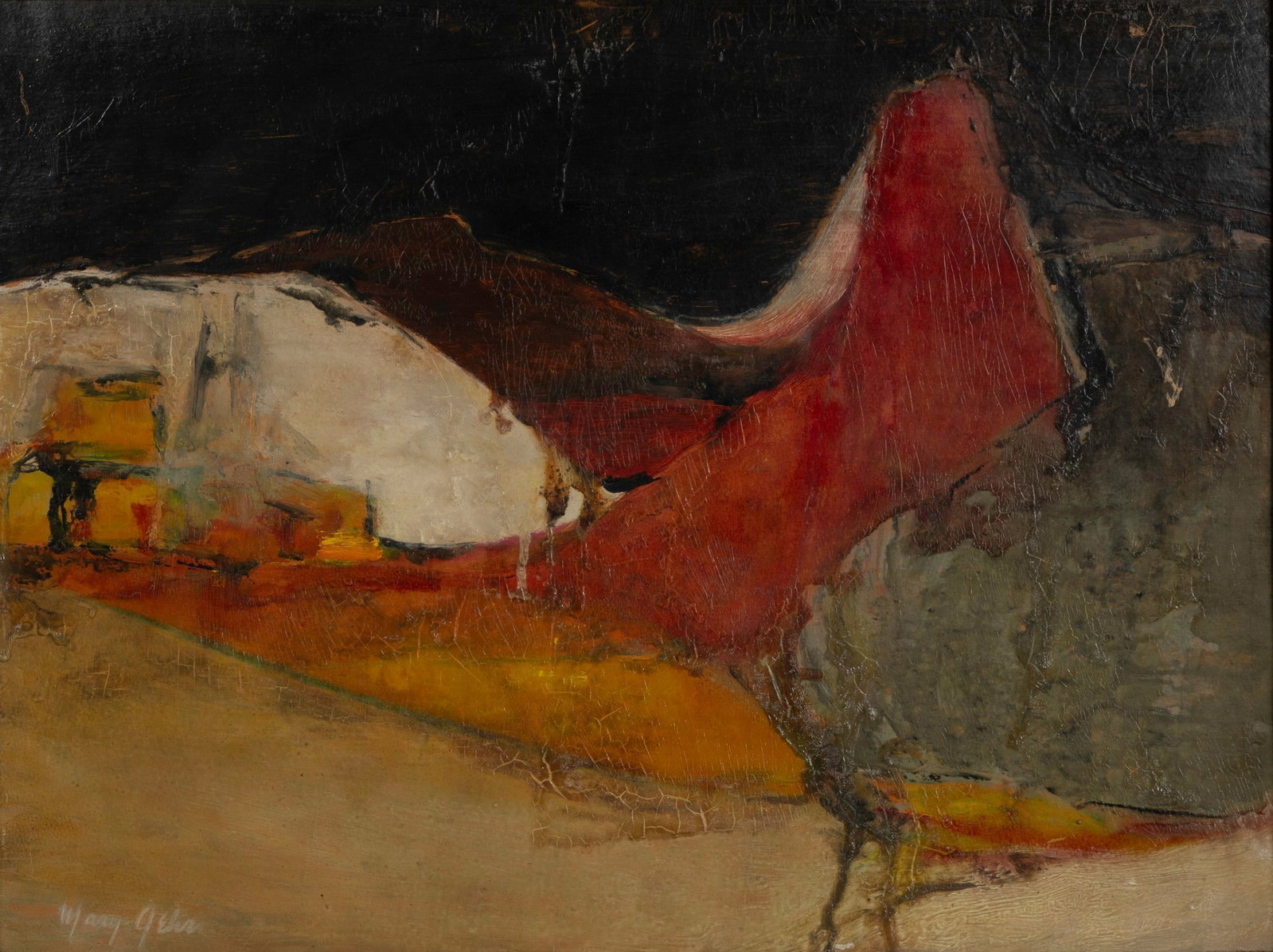 Mary Gehr (American, 1910-1997) Oil on Hard Board (1 of 3)