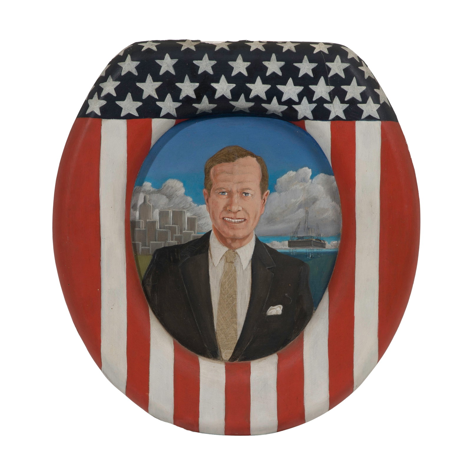 G. T. Tisori (American, 20th Century) Jeff Napier Portrait Oil on Board (1 of 2)