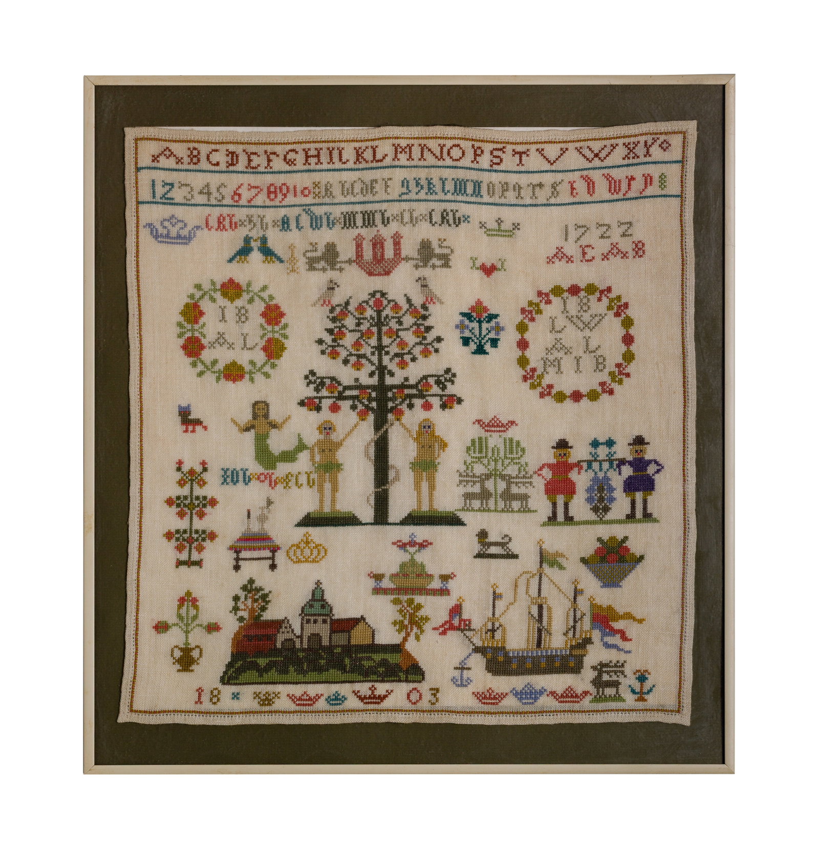 Danish Embroidered Sampler - 2