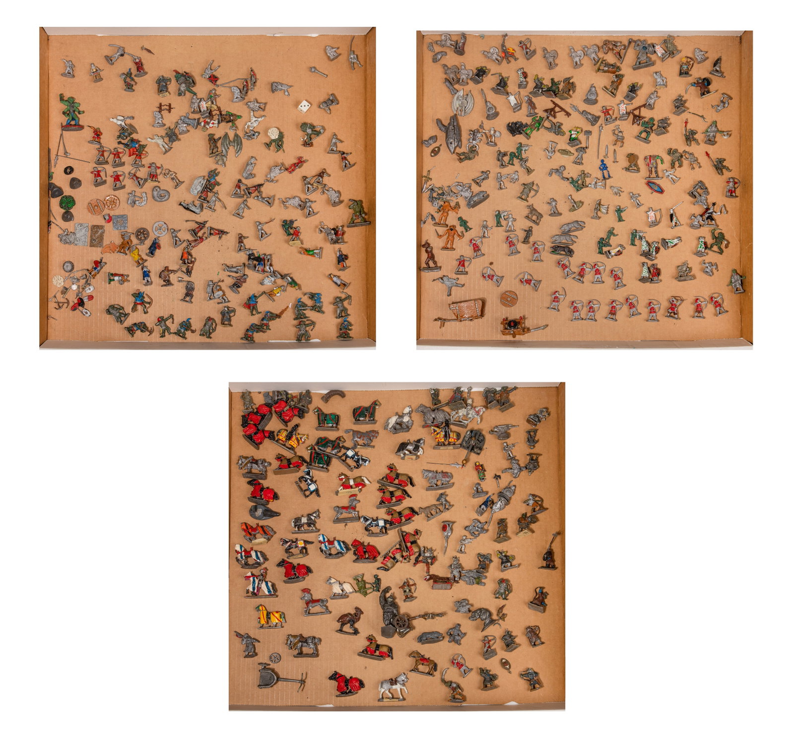 Fantasy Role Playing Figure Assortment: Fantasy Role Playing Figure Assortment Approximately (200) items of various shapes, sizes, figures and materials such as a lead alloy or lead free pewter from makers including Pal Partha, Mance, IR,