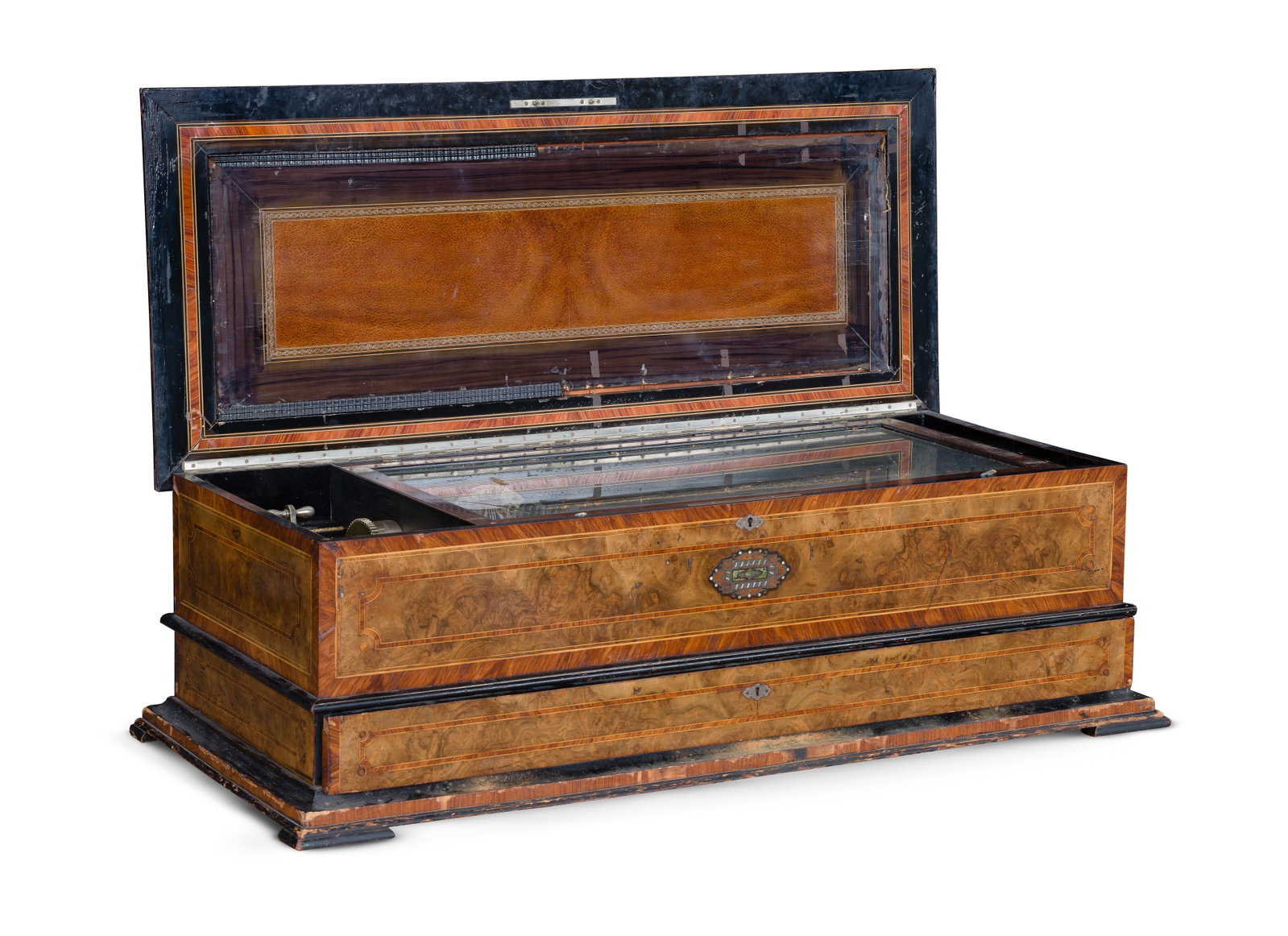 A. Frankfield Inlaid Swiss Cylinder Music Box (1 of 12)
