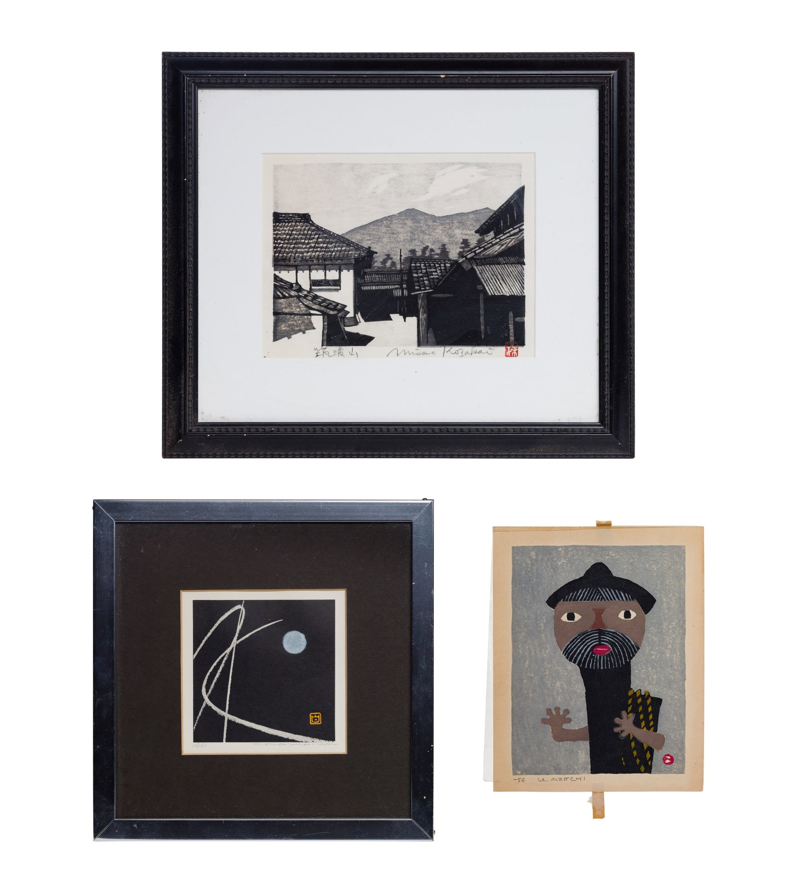 Japanese Modern Woodblock Print Assortment (1 of 5)