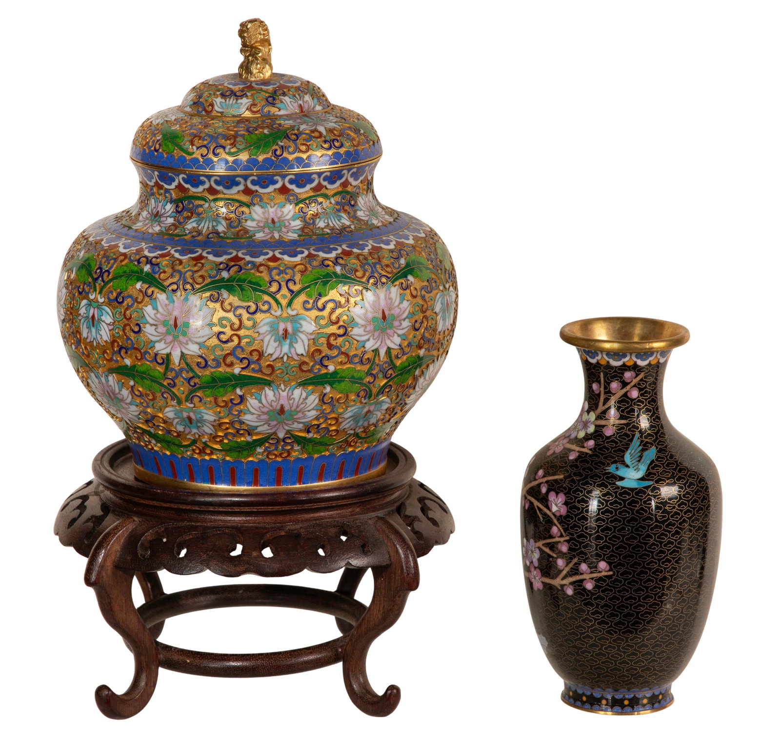 Chinese Cloisonne Vessels - 2