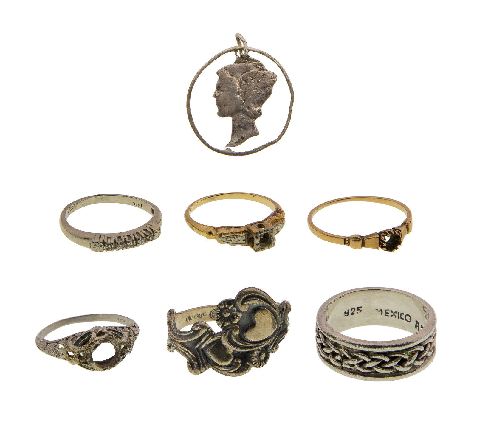 Platinum, Gold and Silver Jewelry Assortment (1 of 1)