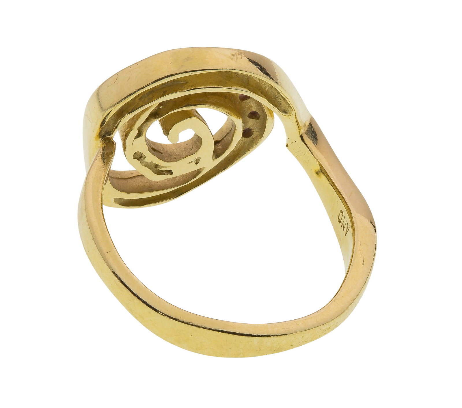 14k Yellow Gold and Ruby Ring - 2