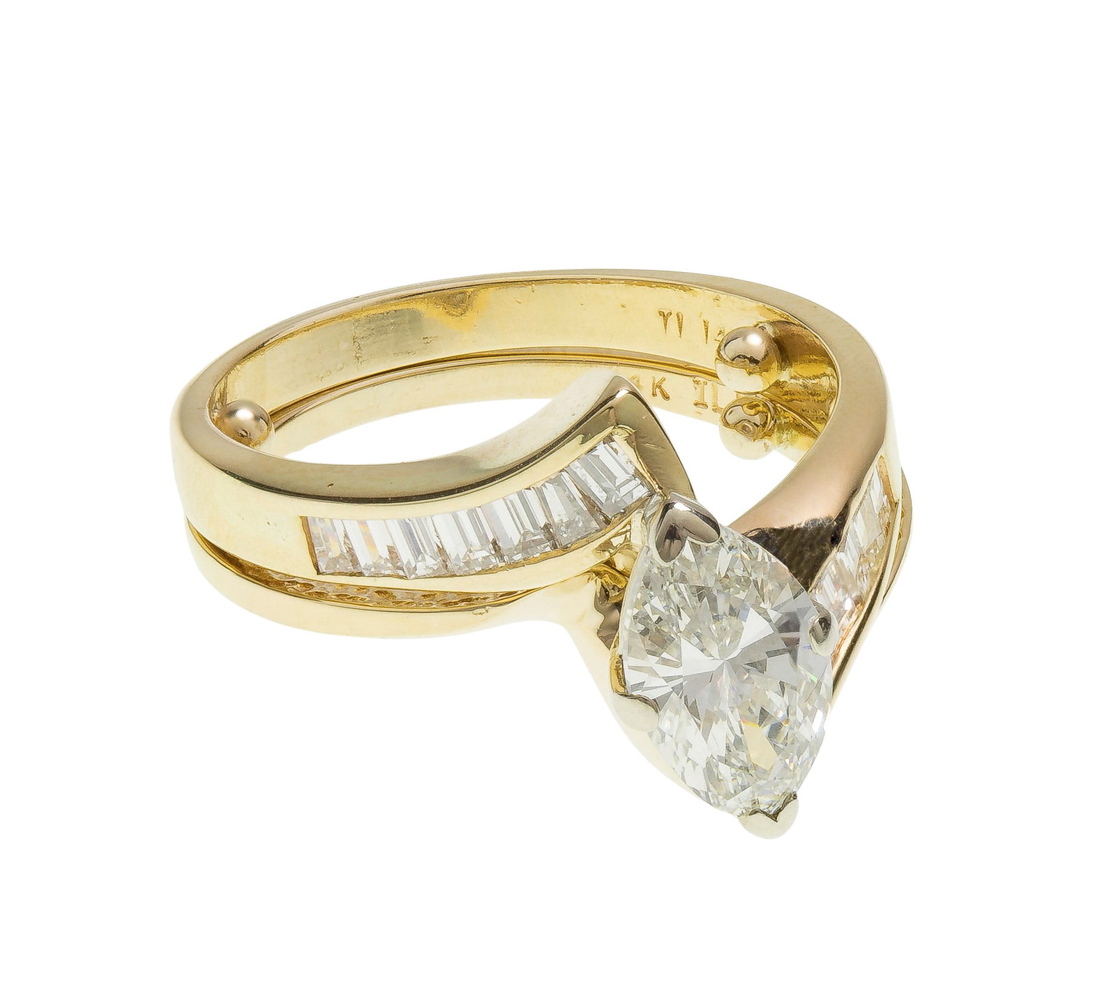 14k Yellow Gold and Diamond Wedding Set (1 of 3)