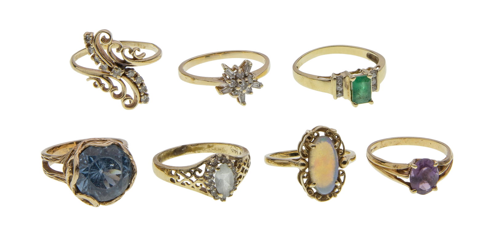 14k Yellow Gold and Gemstone Jewelry Assortment (1 of 1)