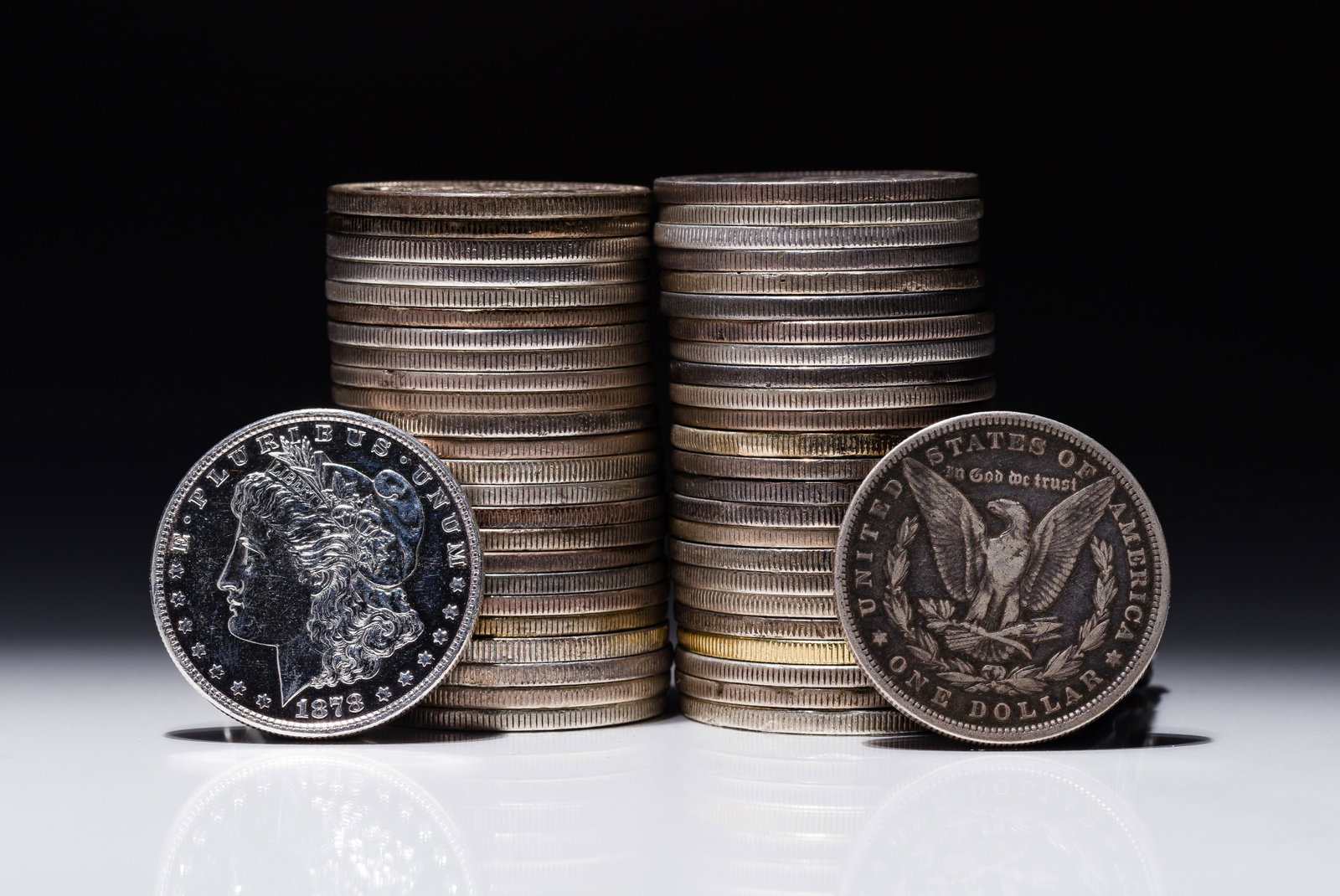 Morgan Dollars $1: Morgan Dollars $1 (50) coins including mixed mints from 1878, 1879 and 1881 Property from: a Private Collector, Chicago (Rogers Park), Illinois Category: Dollars > Morgan Dollar Estimated Sale Time: